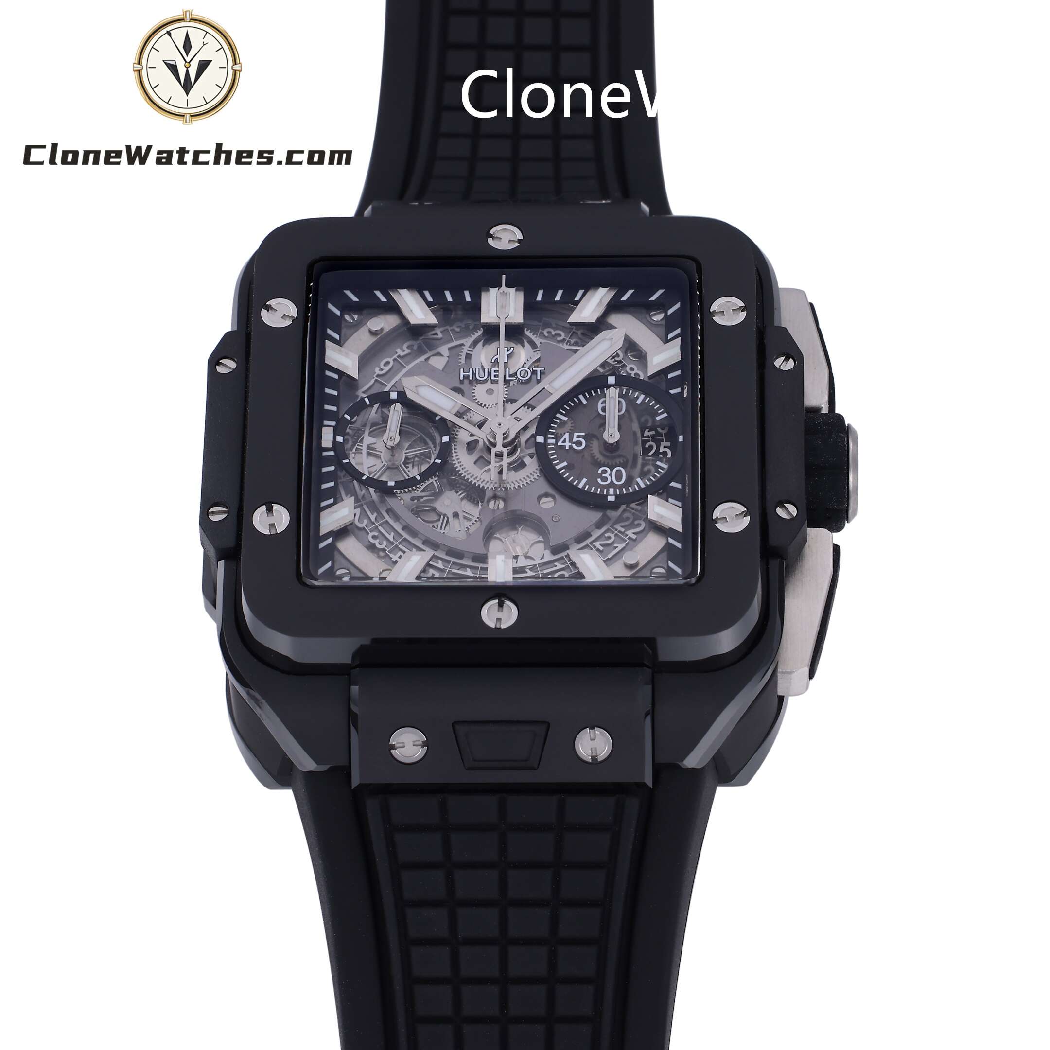 Hublot Super Clone Watches 1:1 Square Bang Unico Black Magic 42MM 821.CI.0170.RX