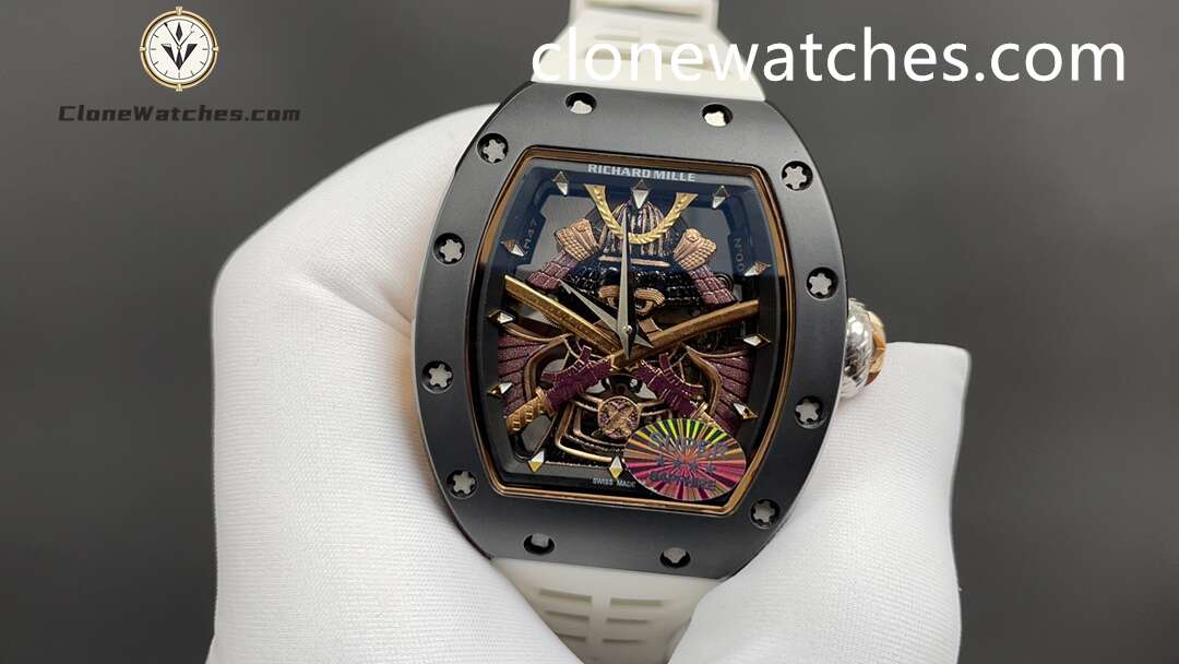 Richard Mille Super Clone Watches 1:1 RM 47 Tourbillon White Strap