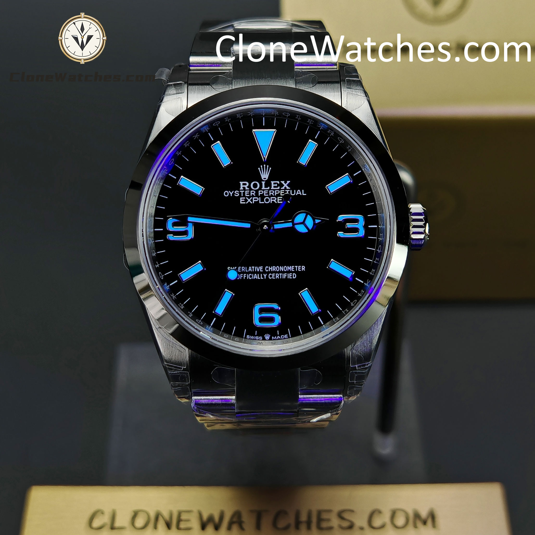 Rolex Super Clone Watches 1:1 Oyster Perpetual Explore 36mm Black Dial m124270-0001 3230 Movement