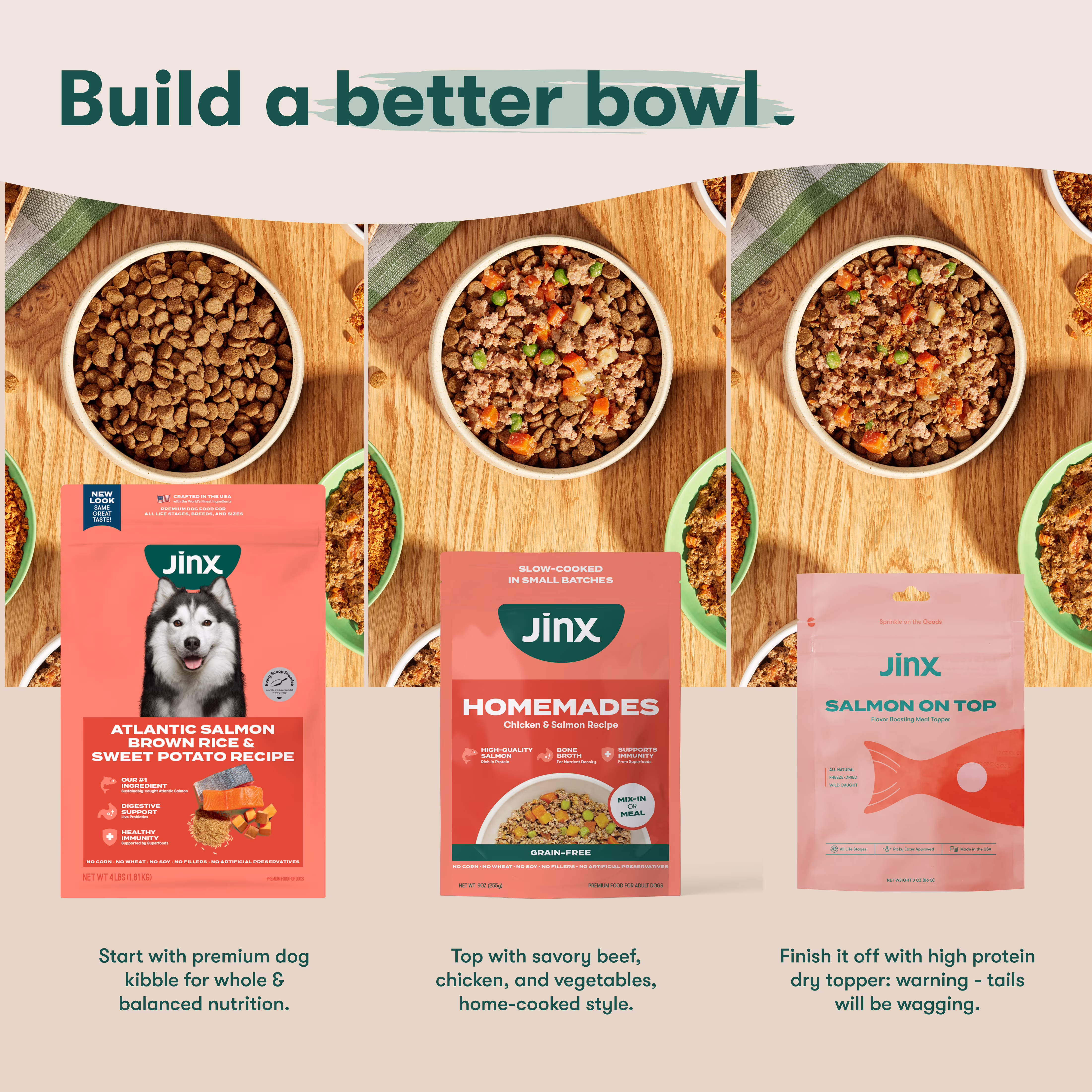 Jinx Bone Broth Stew Grain-Free Salmon & Vegetables Wet Dog Food, 13 oz Can
