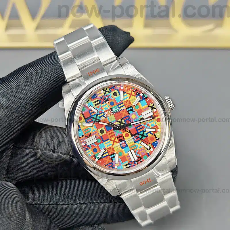 Rolex Super Clone Watches 1:1 Oyster Perpetual Multicoloured Jubilee-Motif Dial m134300-0010 3230 Movement 41mm