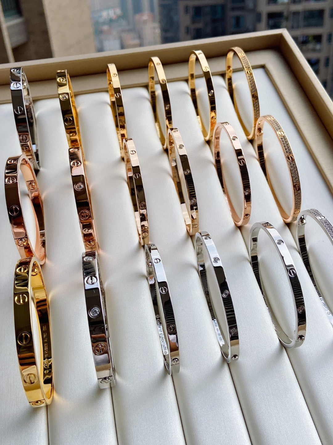 Cartier LOVE Series Wide 18K Bracelet
