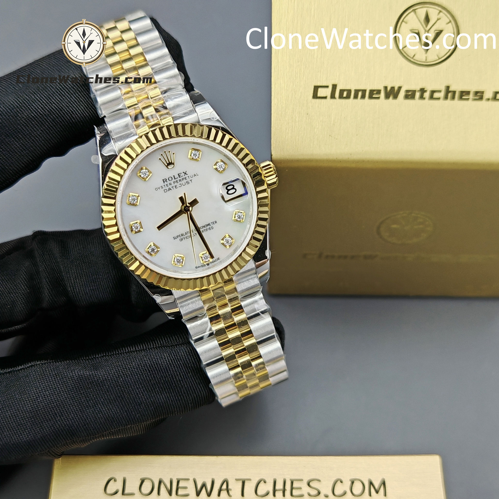 Rolex Super Clone Watches 1:1 DateJust m278273-0028 Jubilee 31MM 2236 Movement