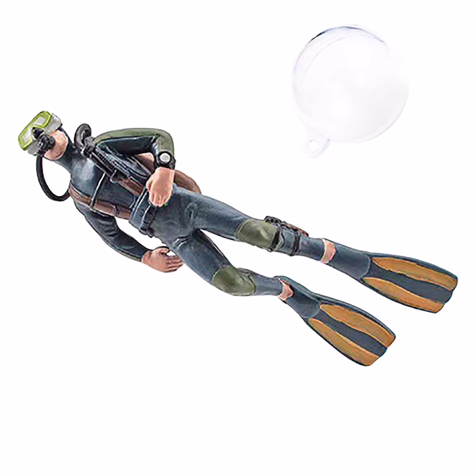 FAMTKT Diver Fish Tank Decoration Aquarium Accessories Lovely Mini Diver Aquarium Fish Tank Ornament