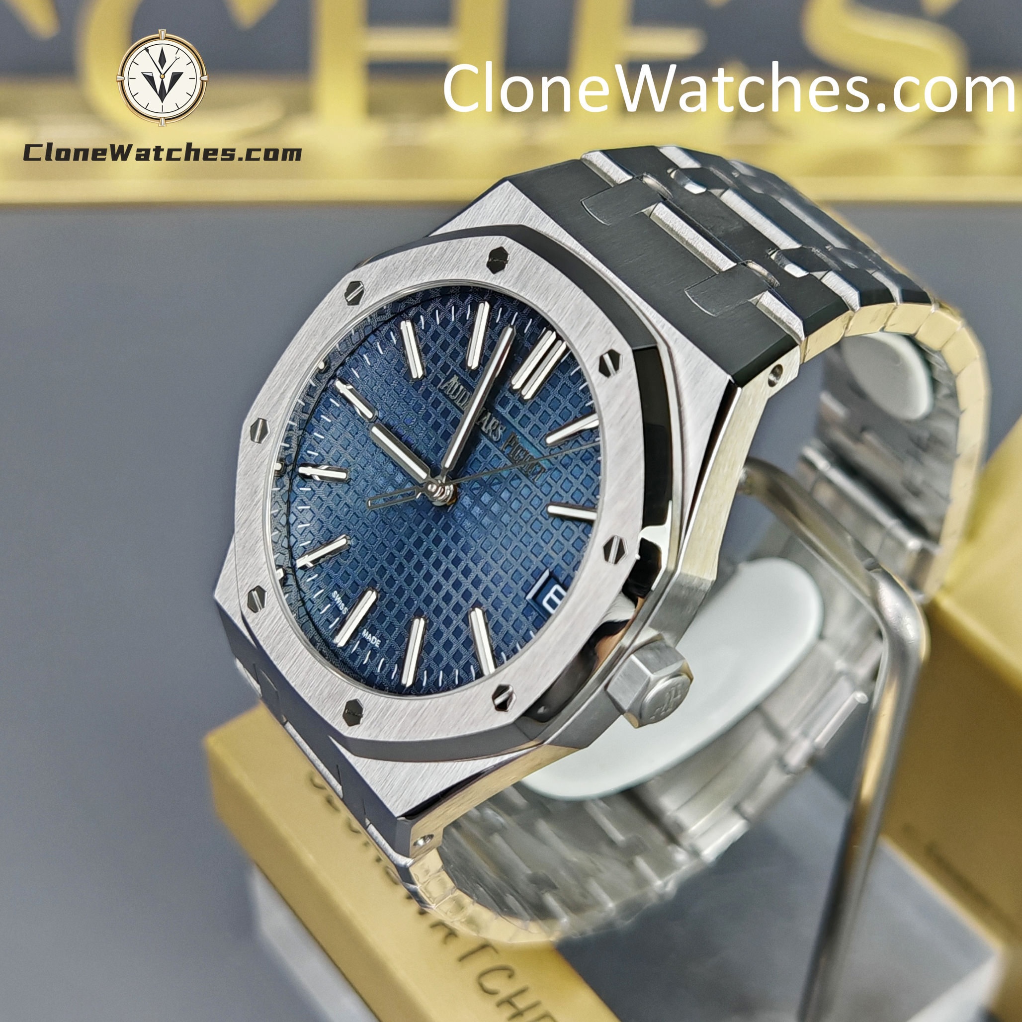 Audemars Piguet Super Clone Watches 1:1 Royal Oak 15510 Blue Dial 41MM Selfwinding