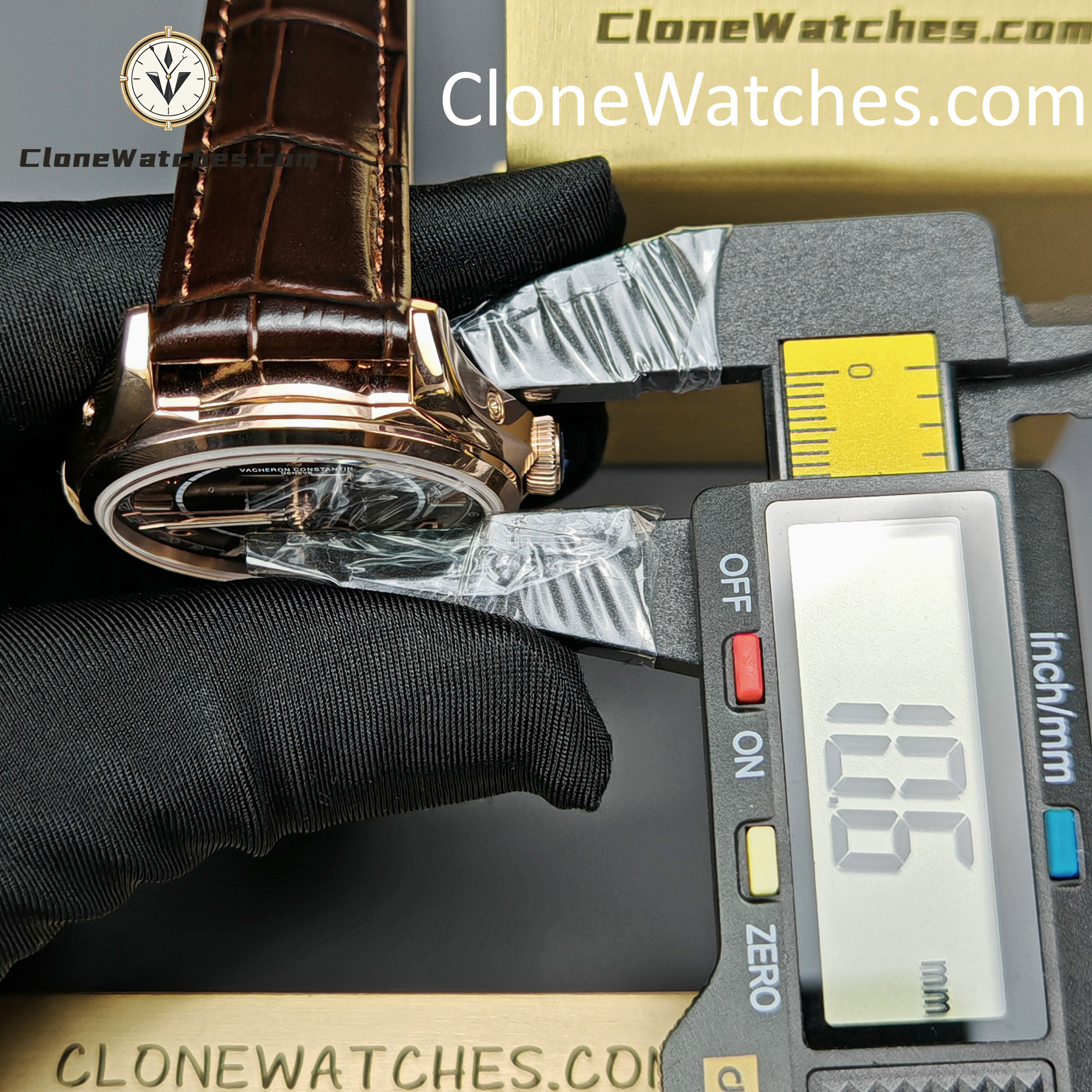 Vacheron Constantin Super Clone Watches 1:1 Fiftysix 4000E/000R-B065 Sepia Brown-Toned Dial
