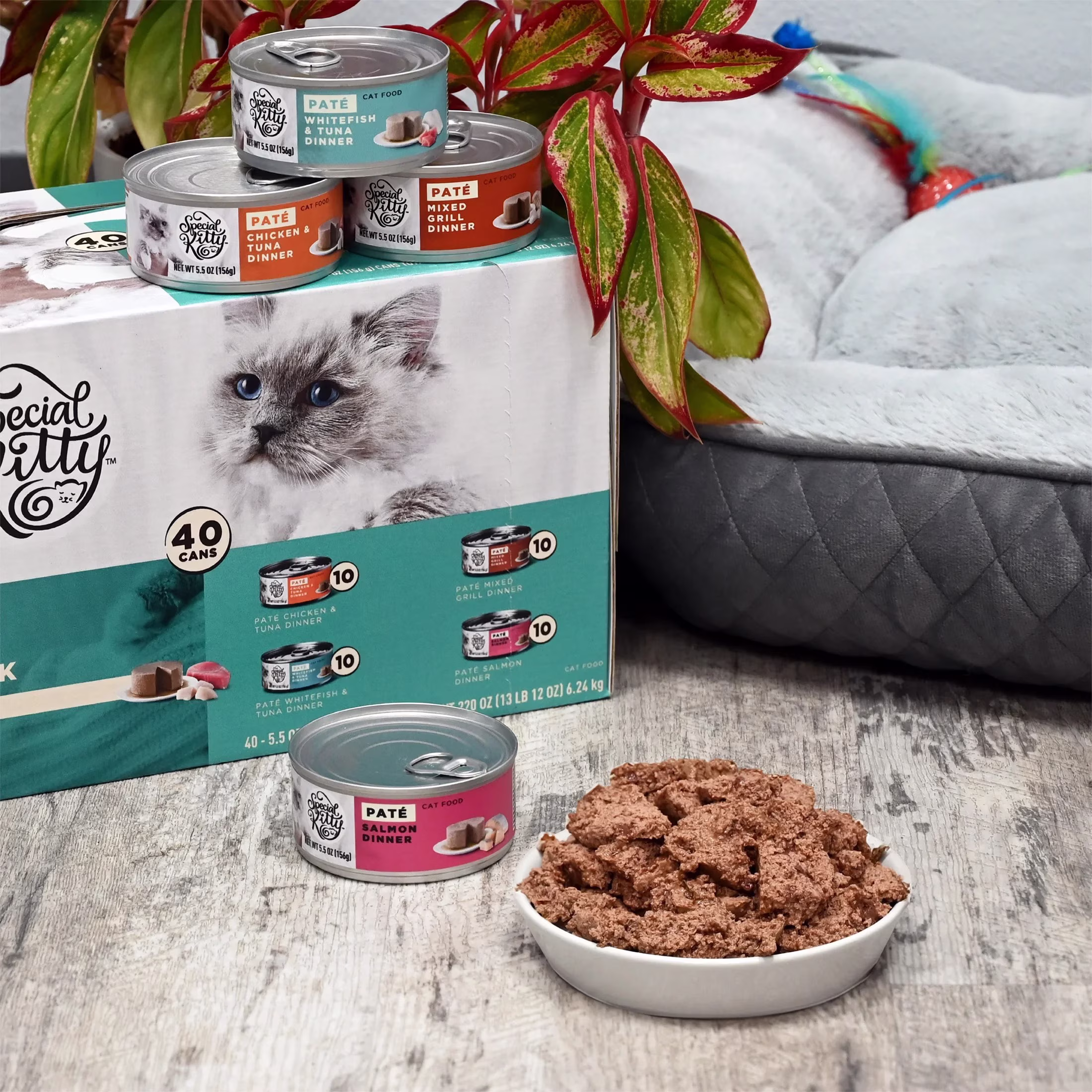 Special Kitty Mixed Grill Dinner Pate Wet Cat Food, 5.5 oz Can