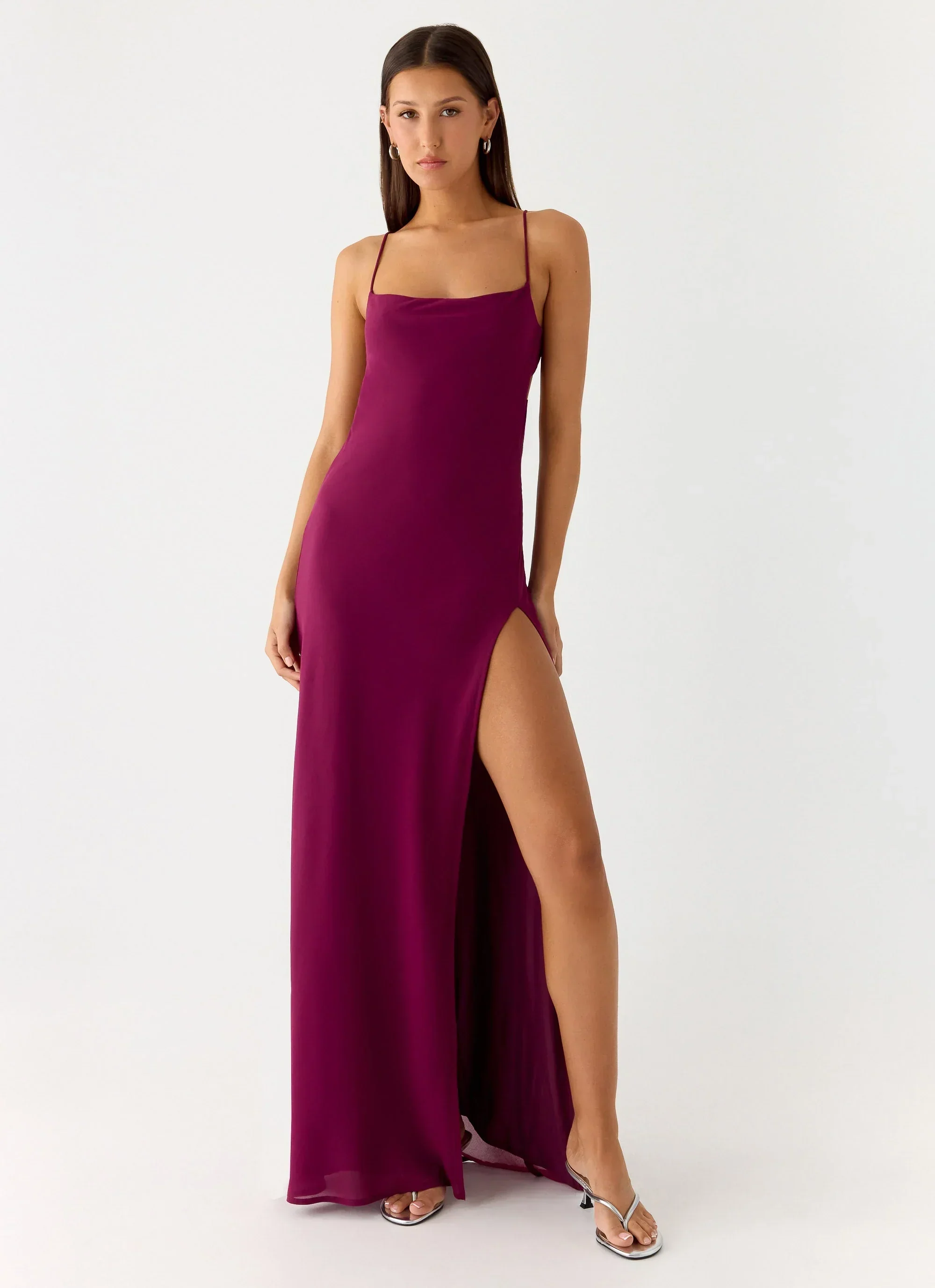 Alouette Maxi Dress - Plum