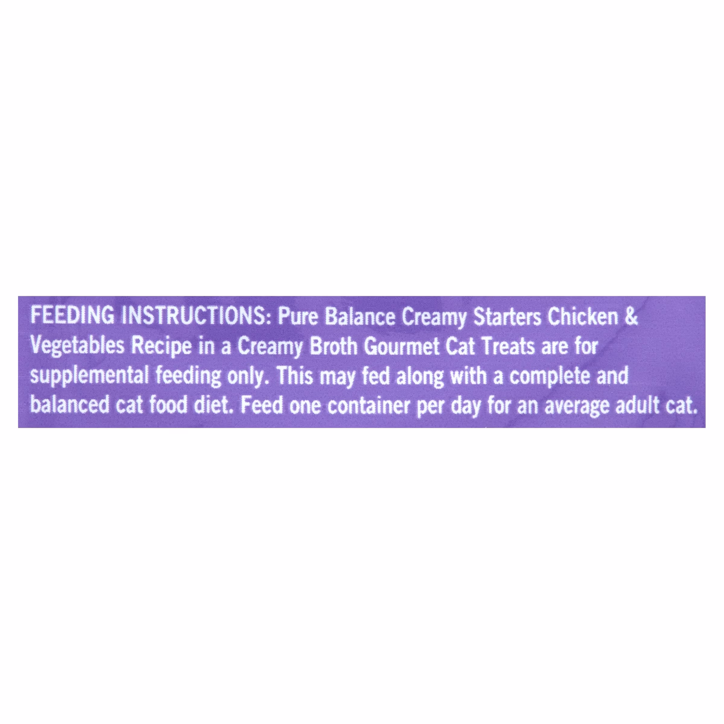 Pure Balance Gourmet Cat Treat Creamy Starters, Chicken & Vegetable Recipe, 1.4 oz