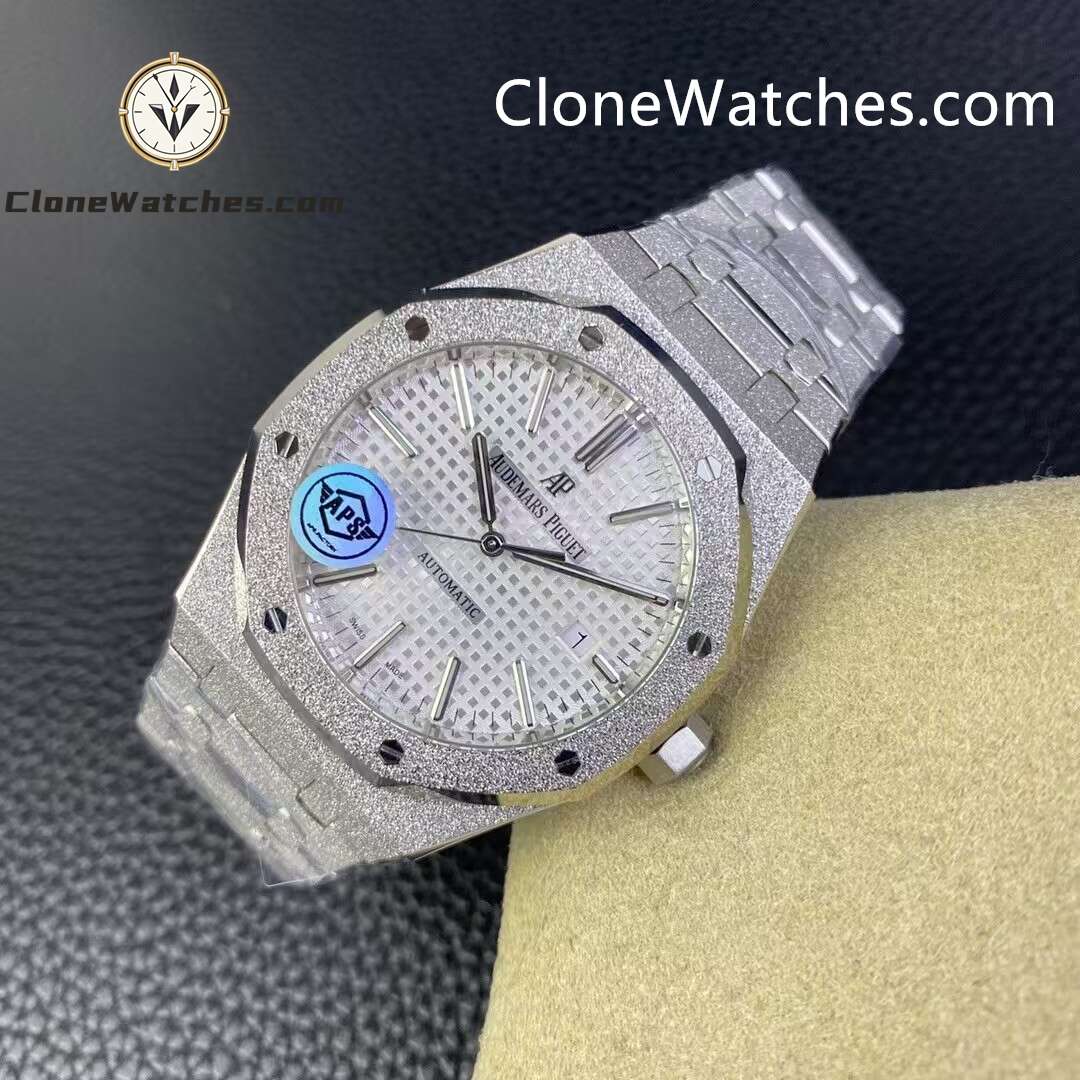 Audemars Piguet Super Clone Watches 1:1 Royal Oak Frost 15400 White Dial