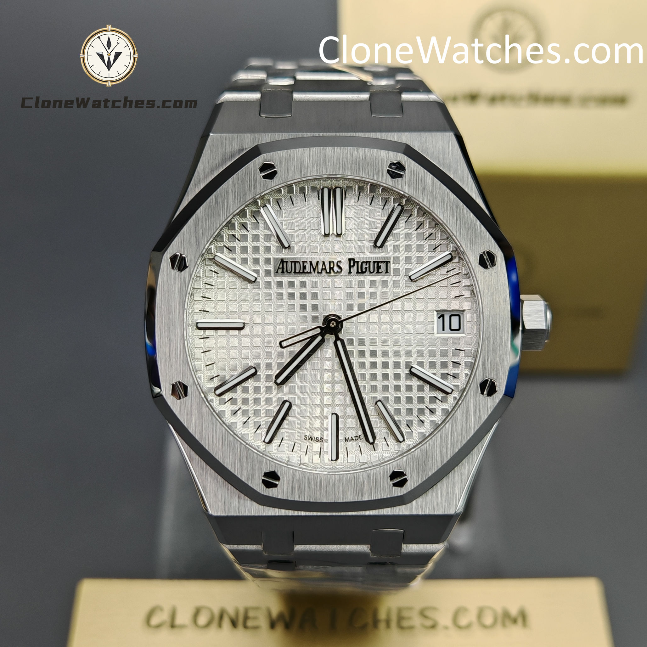 Audemars Piguet Super Clone Watches 1:1 Royal Oak 15510 White Dial 41MM Selfwinding