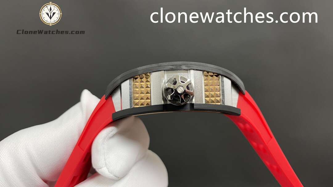 Richard Mille Super Clone Watches 1:1 RM 66 Freedom Proclaimed Tourbillon Red Strap