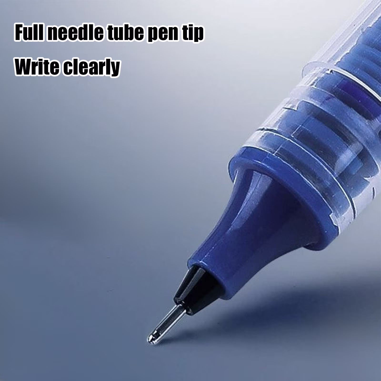 12 Pack Gel Pens, Medium Point (0.5mm), Quick Dry Blue Gel Ink Pens for Home, Office, Journaling, Writing, Note-Taking, Teacher Supplies