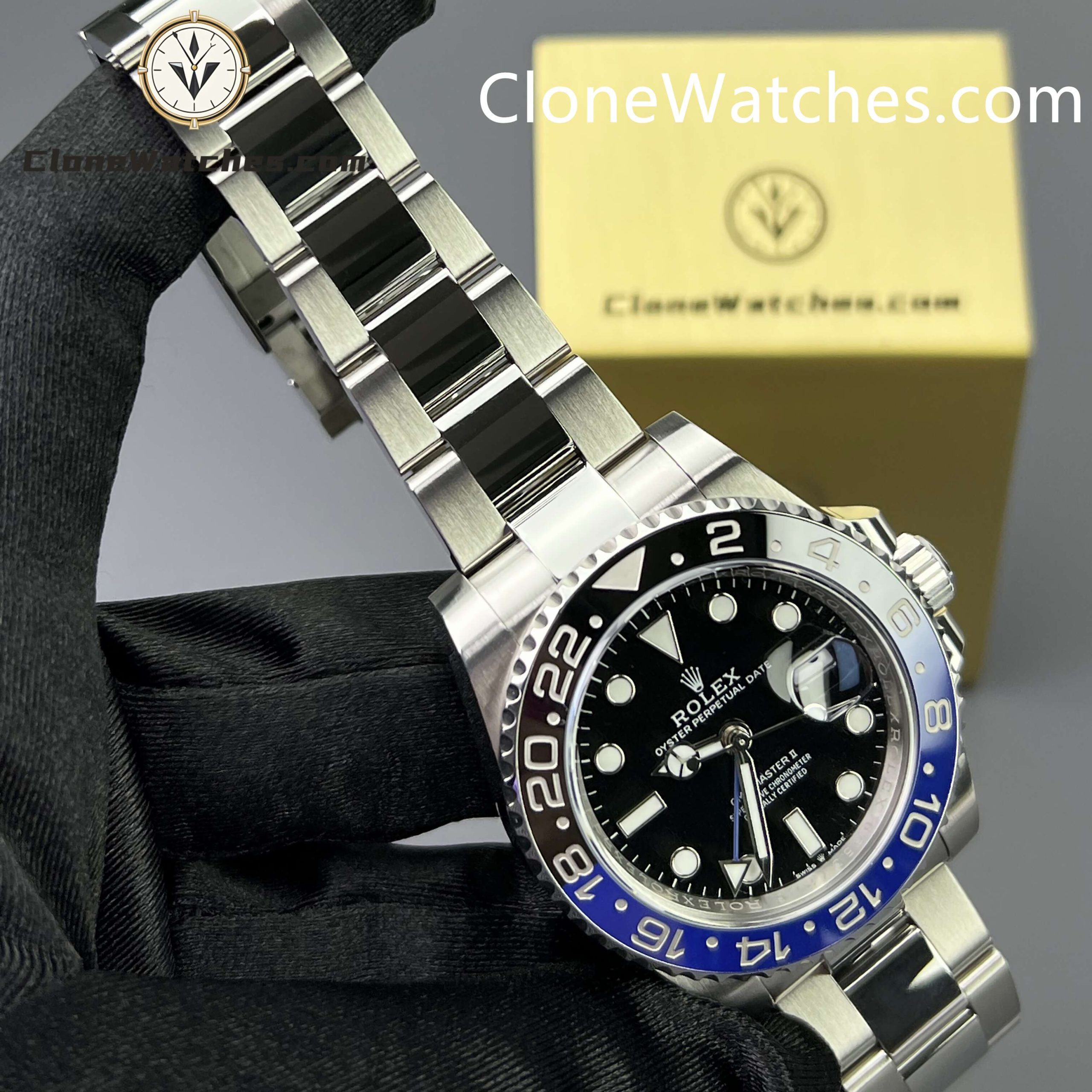 Rolex Super Clone Watches 1:1 BATMAN GMT Master II M126710blnr Oyster 3285 Movement