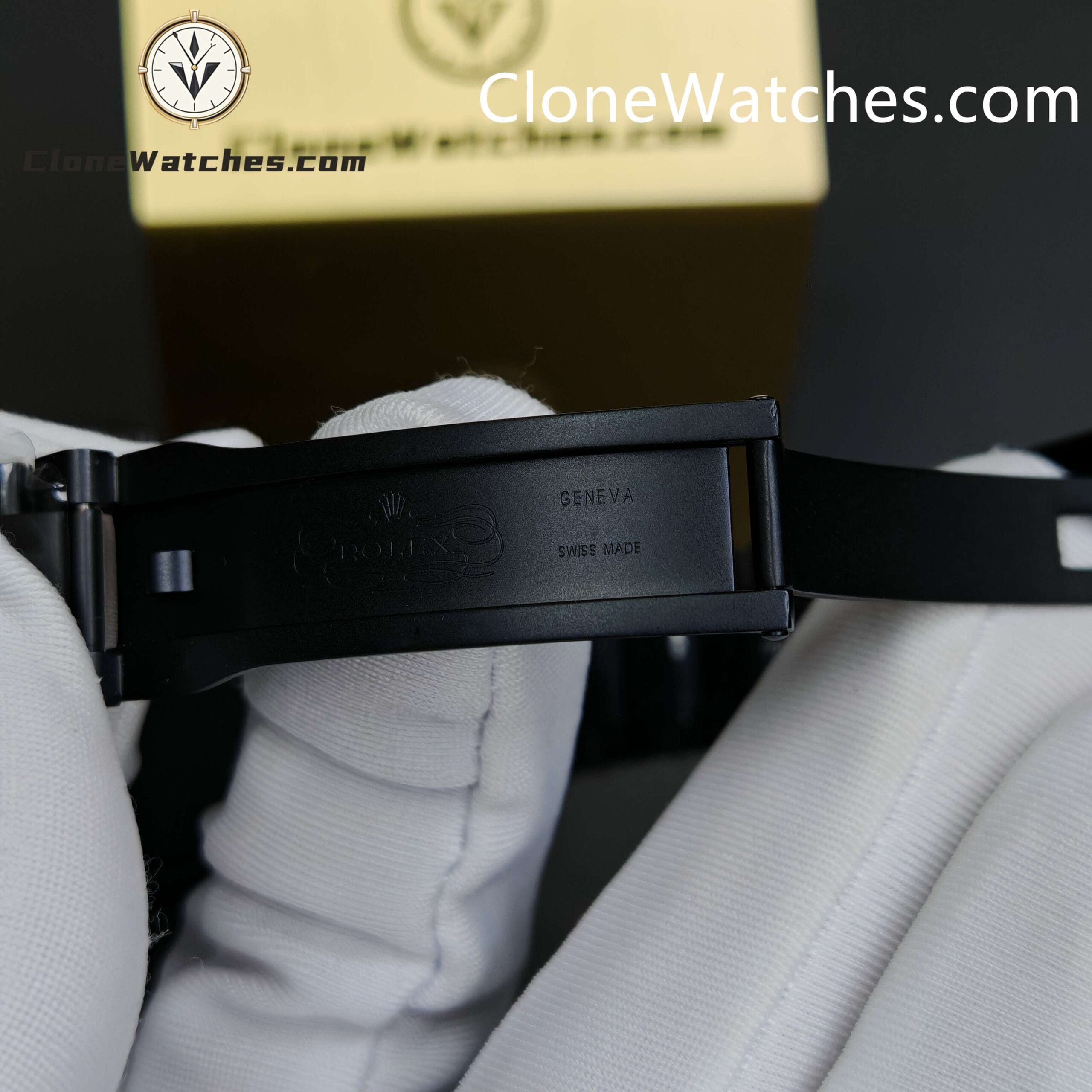 Modified Super Clone Watches 1:1 Rolex Tourbillon All Black Automatic movement