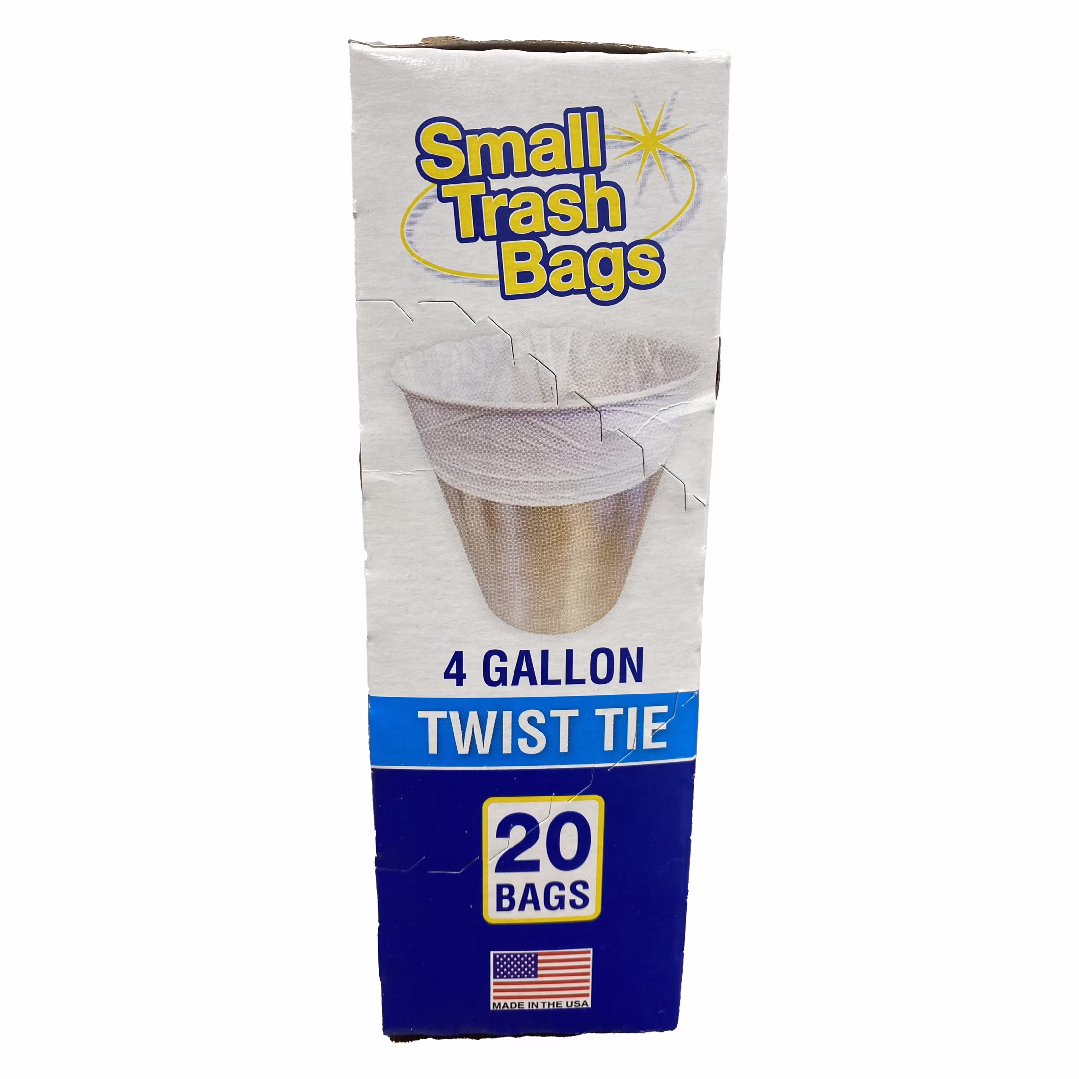 Basic 4 Gallon Twist Tie Bathroom Bags, 20 Bags