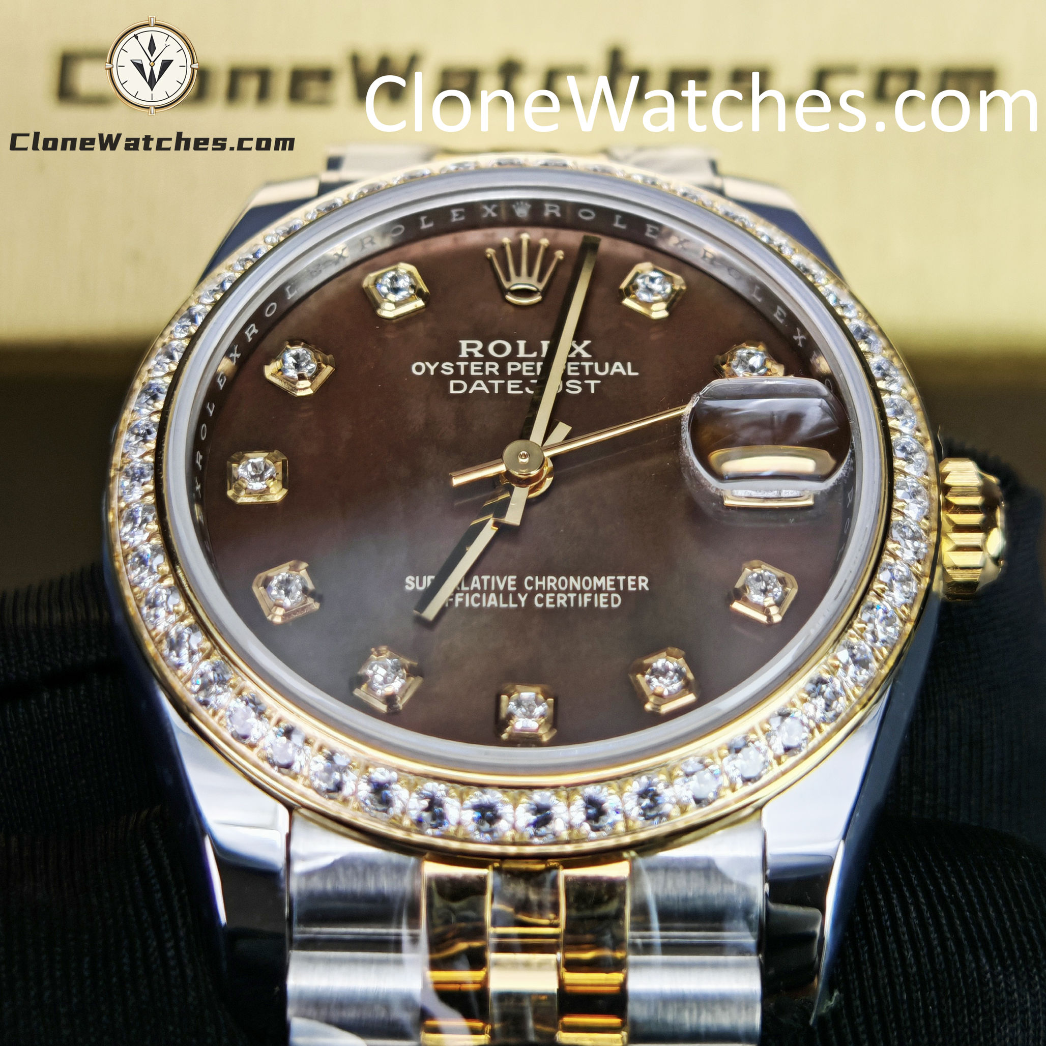 Rolex Super Clone Watches 1:1 DateJust m278383rbr-0024 Jubilee 31MM 2236 Movement