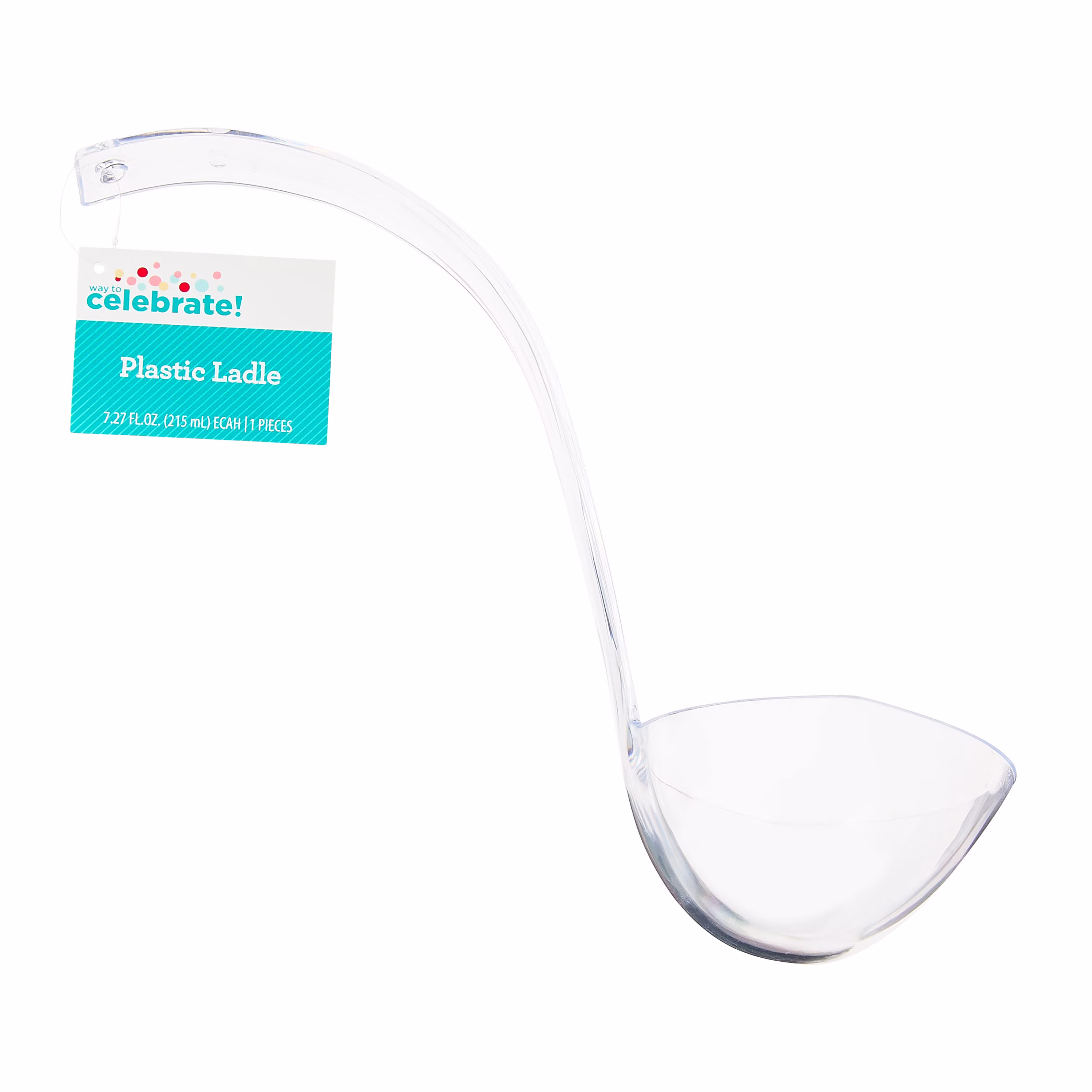 Way To Celebrate Clear Plastic Ladle, 1 Each