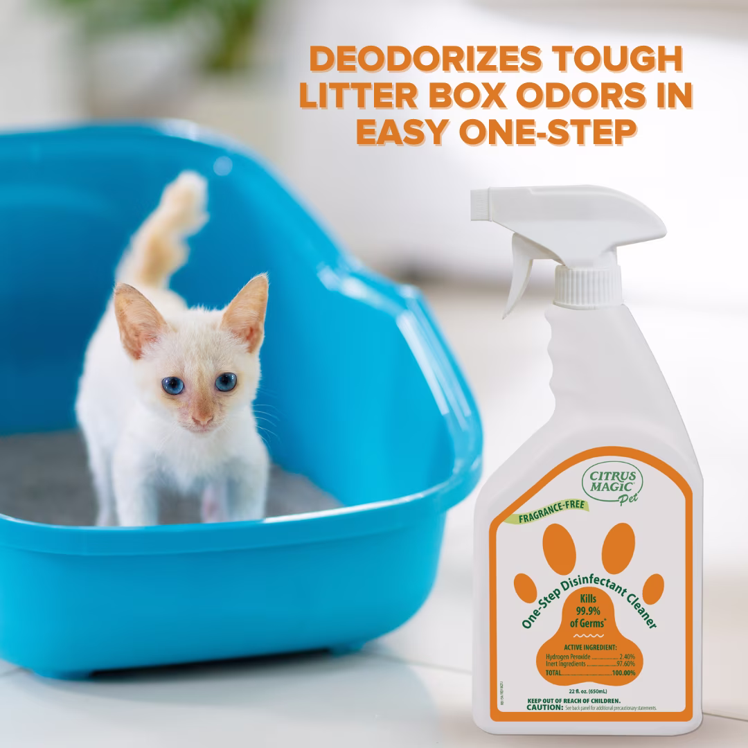 (2 pack) Citrus Magic Pet One-Step Disinfectant Cleaner, 22 Fluid Ounce