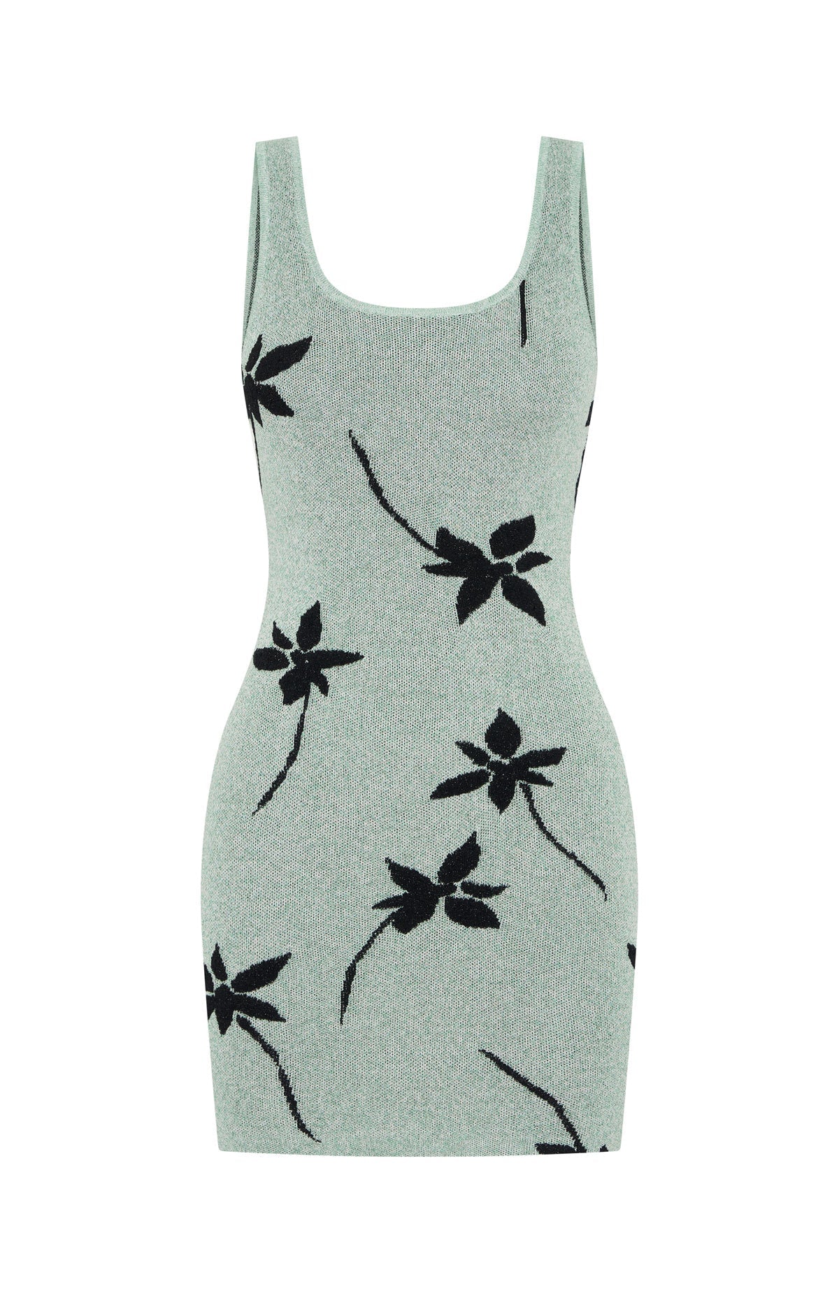 Sheer Bliss Knit Mini Dress Mint
