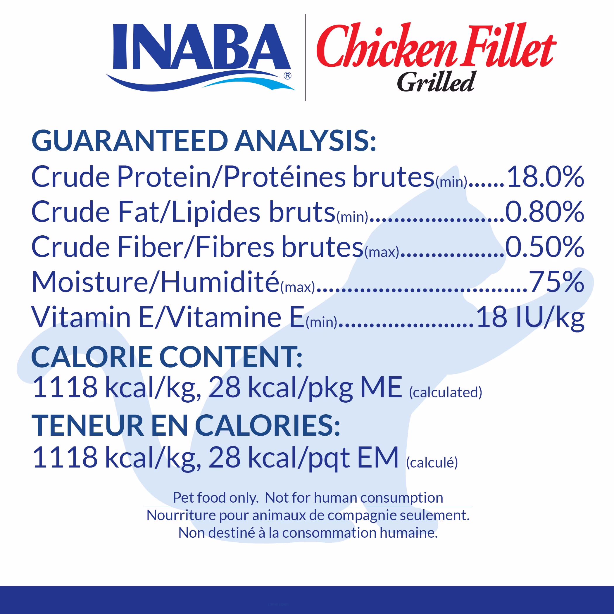 INABA Premium Hand-Cut Grilled Chicken Fillet Cat Treats w Vitamin E, 0.9 oz, Crab Broth