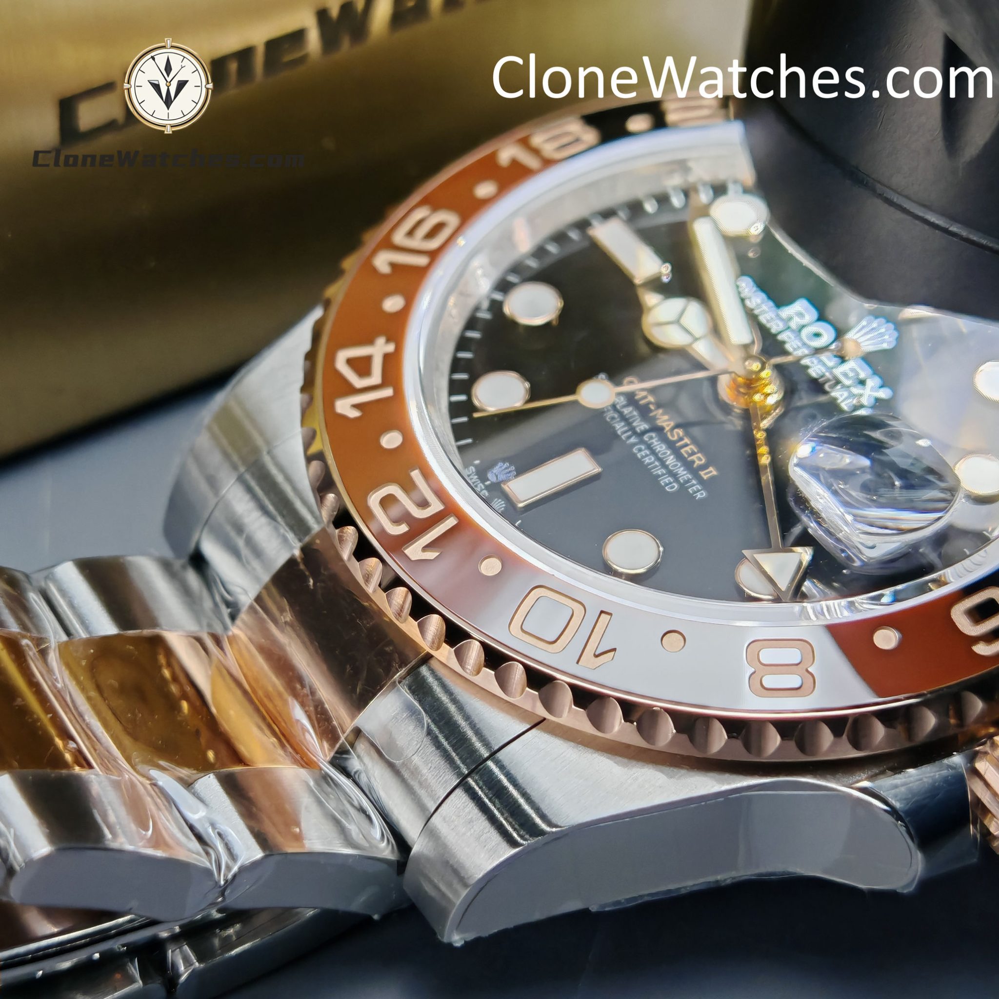 Rolex Super Clone Watches 1:1 Rootbeer GMT Master II M126711chnr Oyster 3285 Movement 40mm