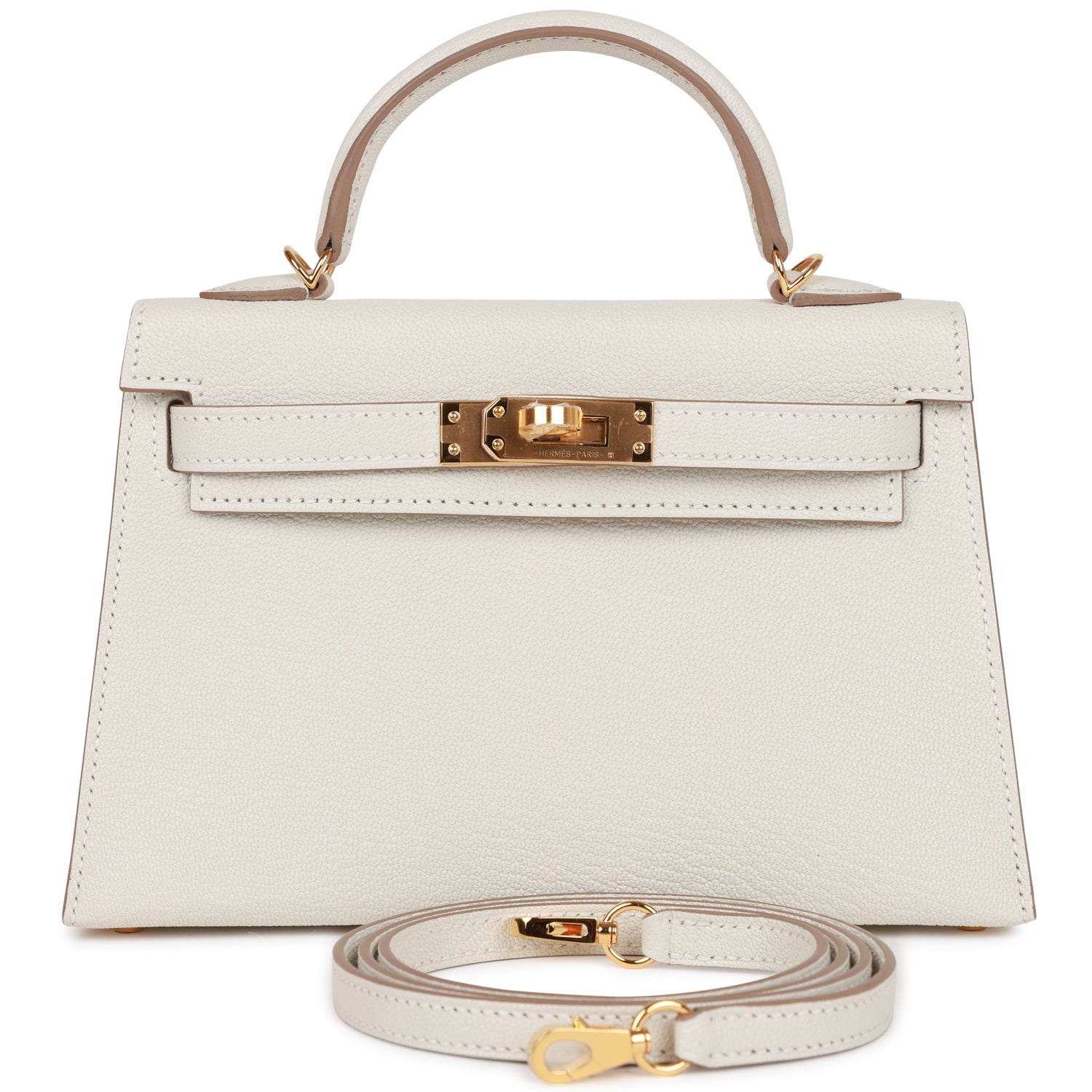 Hermes Kelly Sellier 20 Mushroom Chvre Gold Hardware