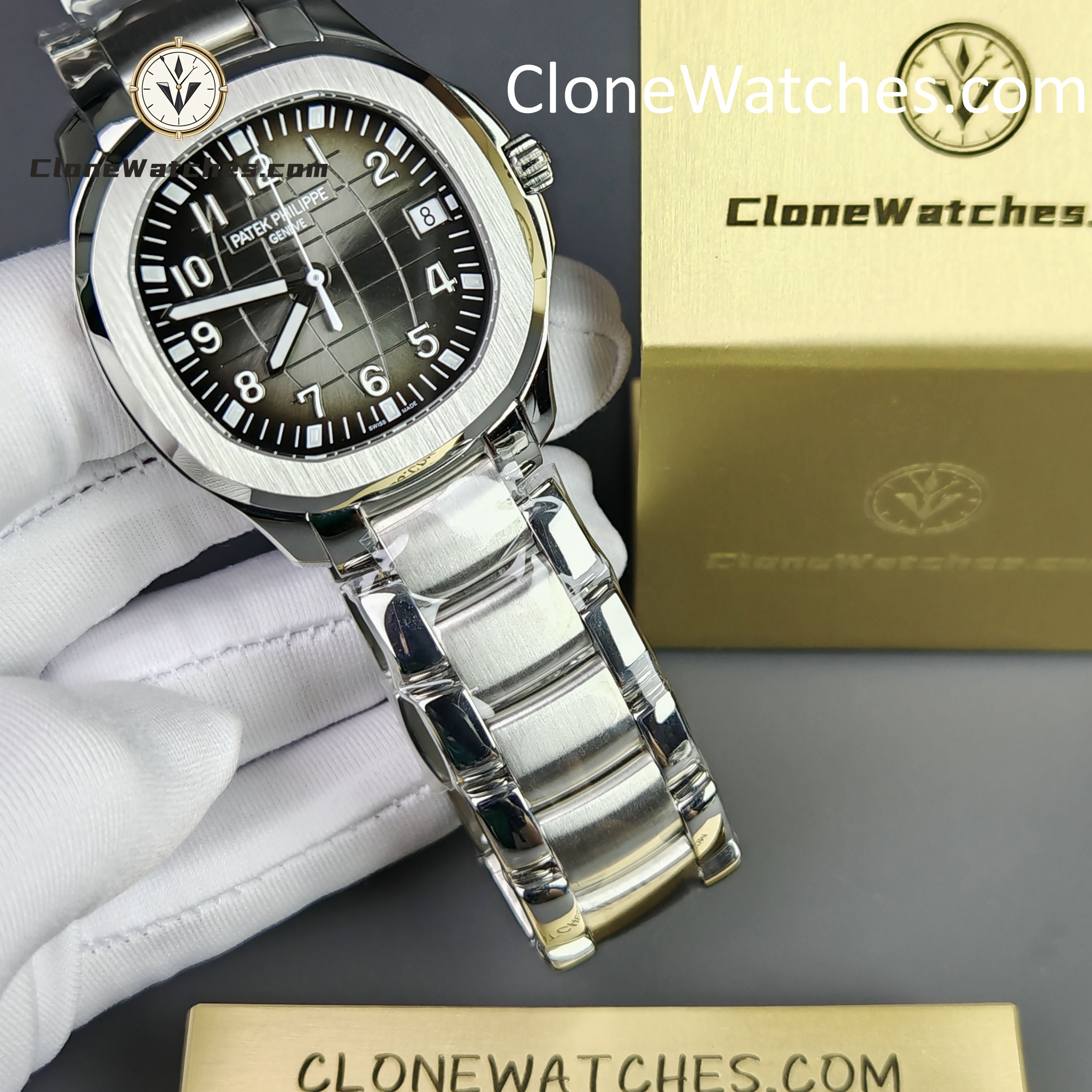 Patek Philippe Super Clone Watches 1:1 Aquanaut 5167/1A-001 Black Dial 40mm