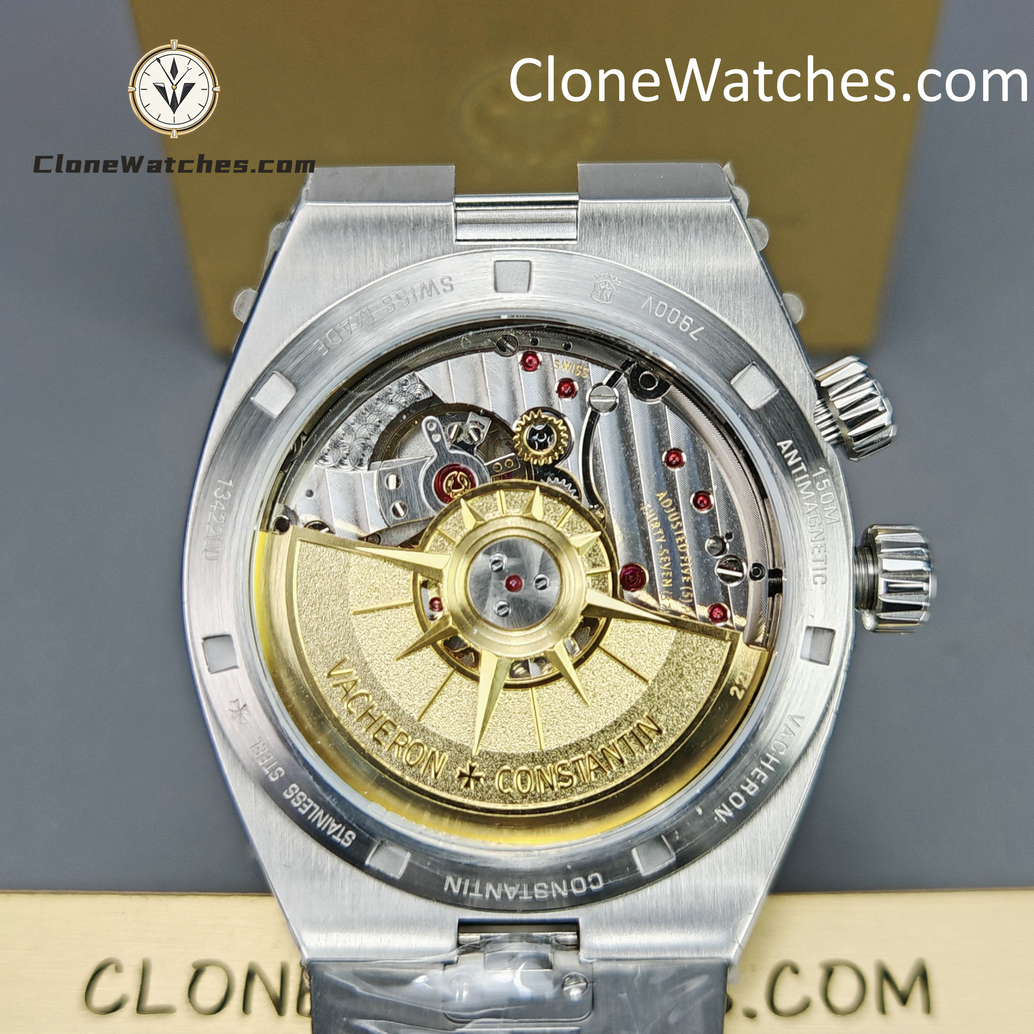 Vacheron Constantin Super Clone Watches 1:1 Overseas Dual Time 7920V/210A-B546 Black Dial