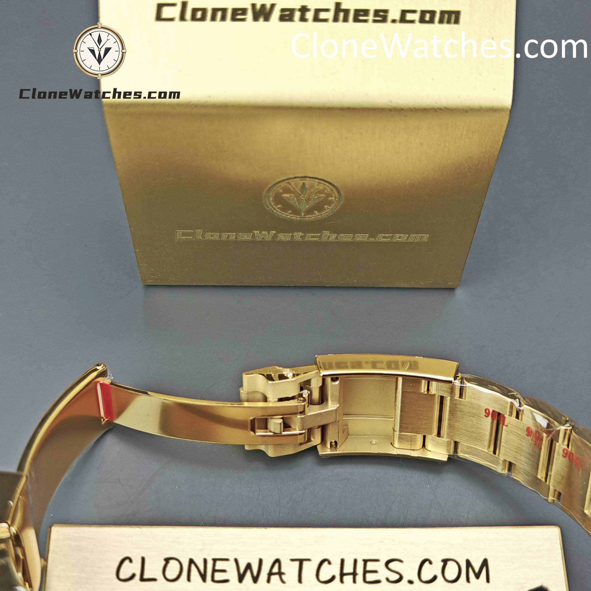 Rolex Super Clone Watches 1:1 Daytona 18K Gold Black Dial M126508-0004 4131 Movement