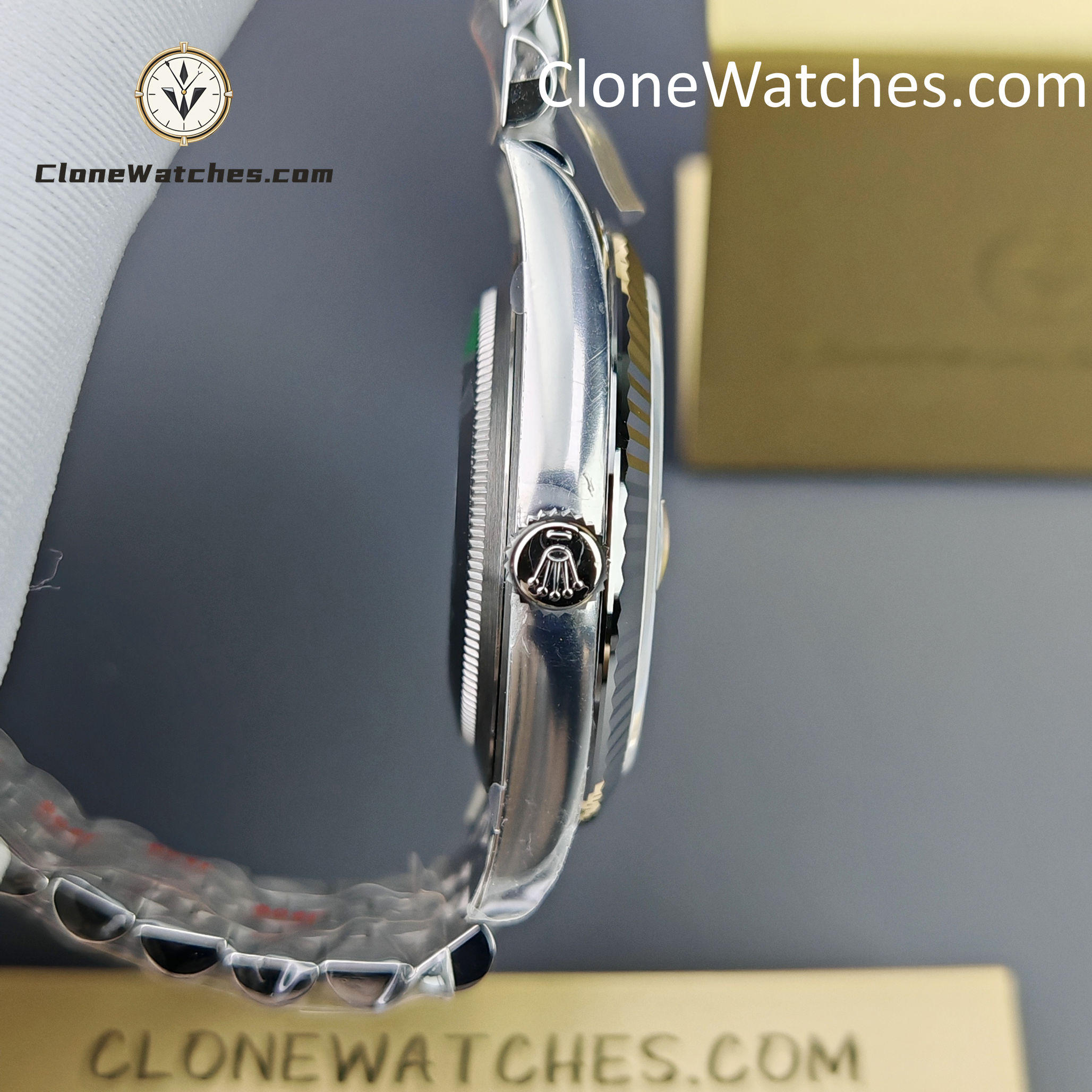 Rolex Super Clone Watches 1:1 DateJust Black Diamond Dial Jubilee 41MM m126334-0012 3235 Movement