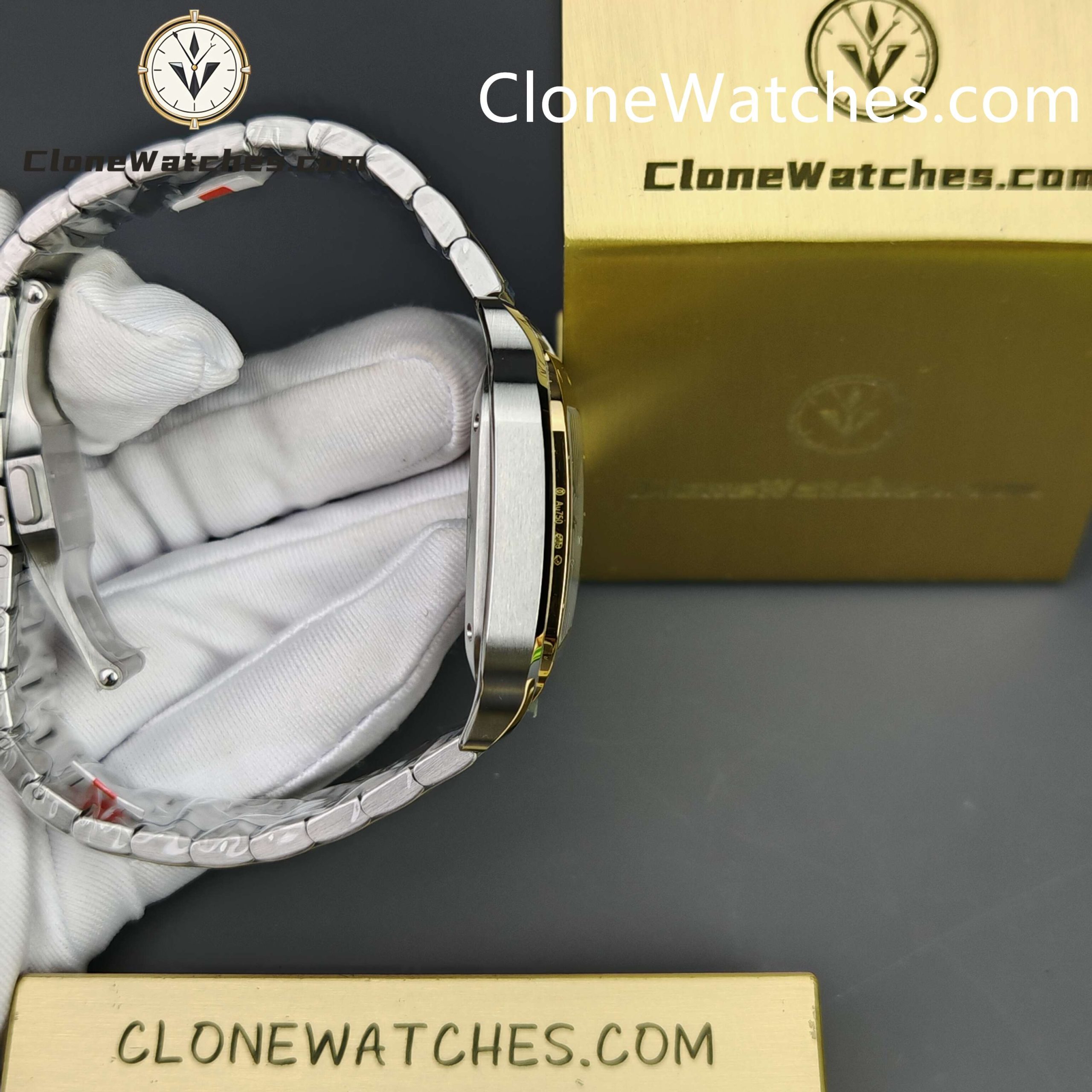 Cartier Super Clone Watches 1:1 Santos Series White Dial 18K gold plated 35.1MM W2SA0016