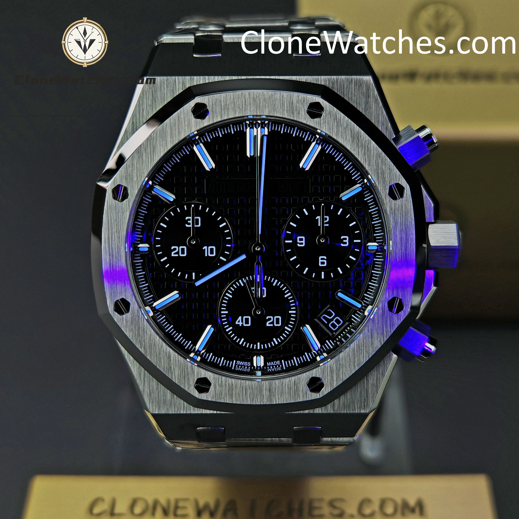Audemars Piguet Super Clone Watches 1:1 Royal Oak Black Dial 26240 Selfwinding Chronograph