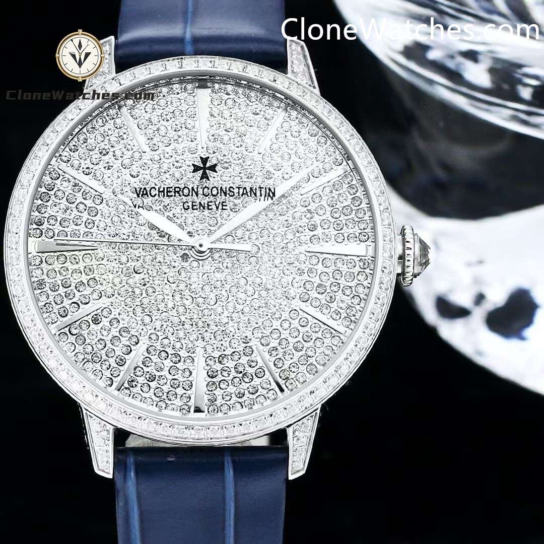 Vacheron Constantin Super Clone Watches 1:1 Patrimony 4116U/000G-B909 Diamond Dial