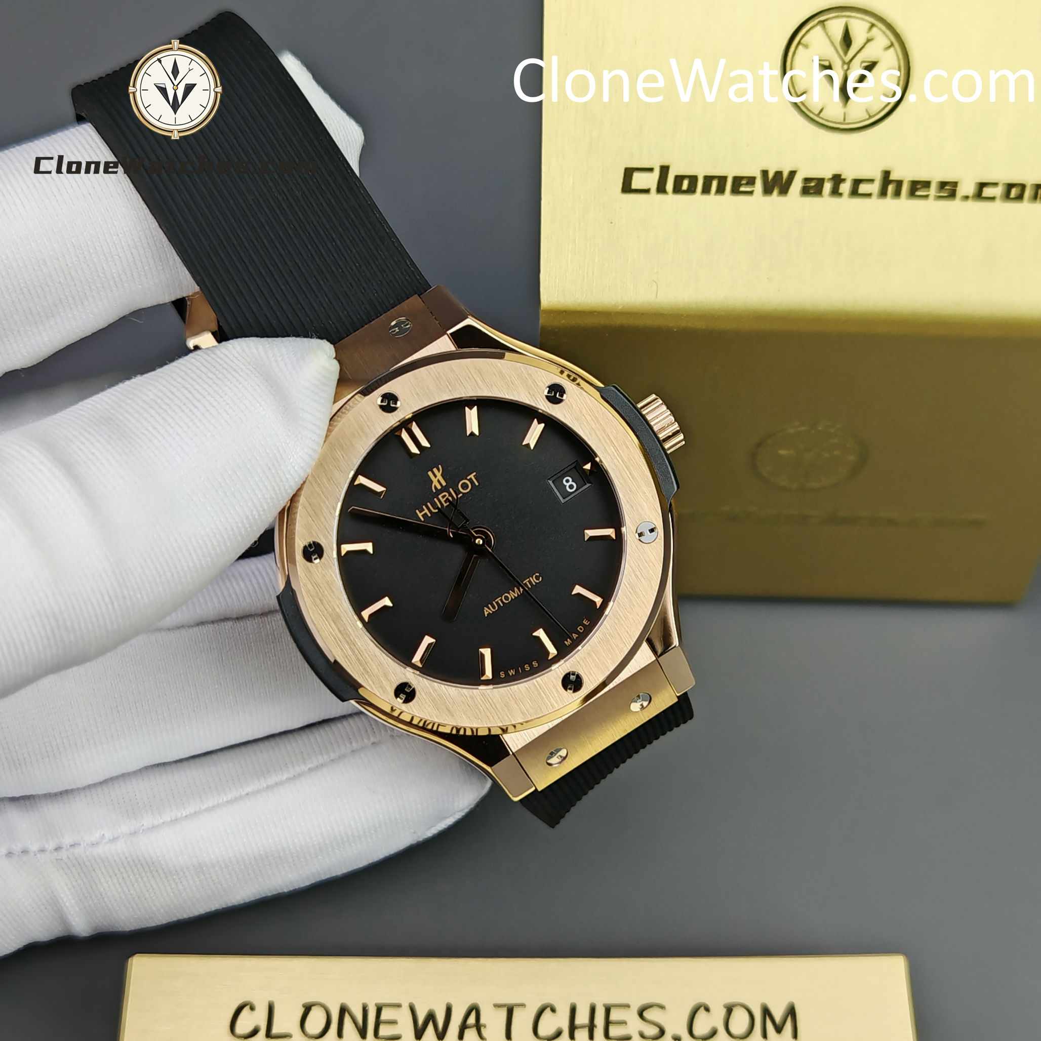 Hublot Super Clone Watches 1:1 Classic Fusion King Gold 38MM 565.OX.1480.RX