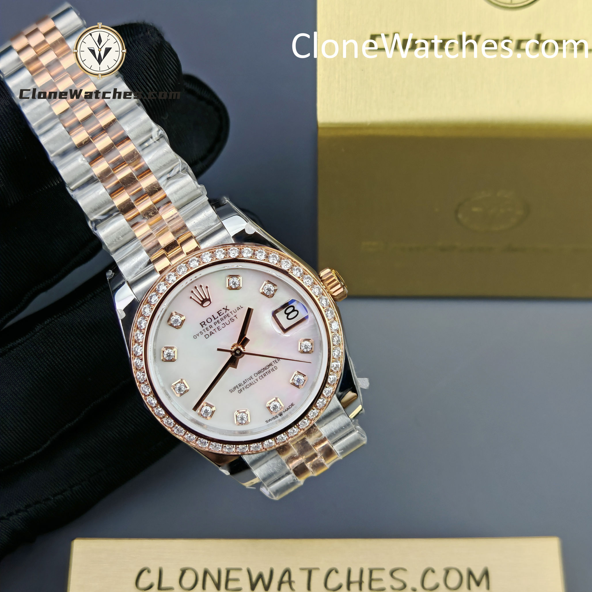 Rolex Super Clone Watches 1:1 DateJust m278381rbr-0026 Jubilee 31MM 2236 Movement