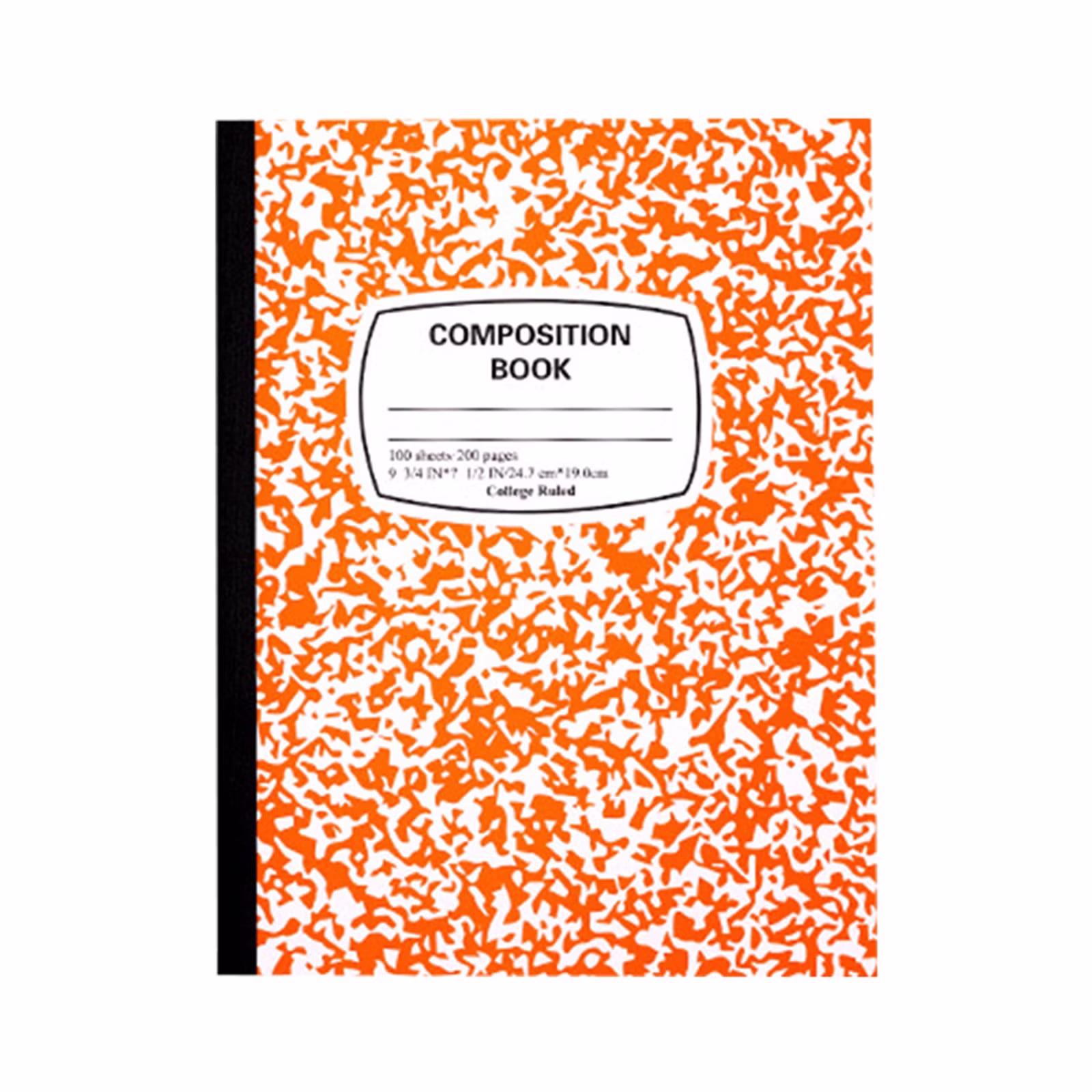 Composition Notebook 1 Pack Wide Ruled 100 Sheets Marble Cover 9.75x7.5in Sewn Binding