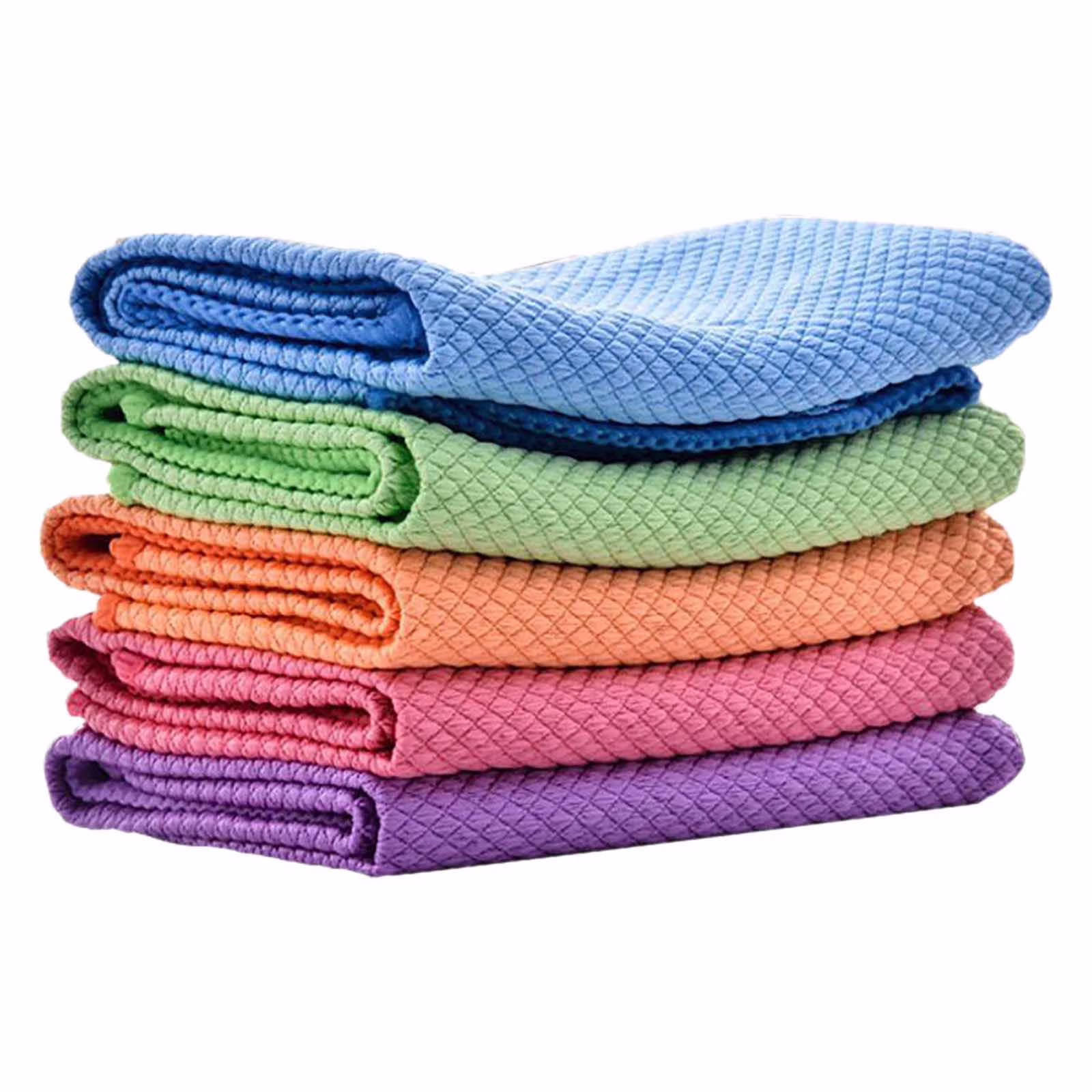 Magic 5pcs Glass Cleaning Cloth Thickened Kitchen Cleaning Towel Thickened Absorbent Table Cleaning Cloth Scouring Pad