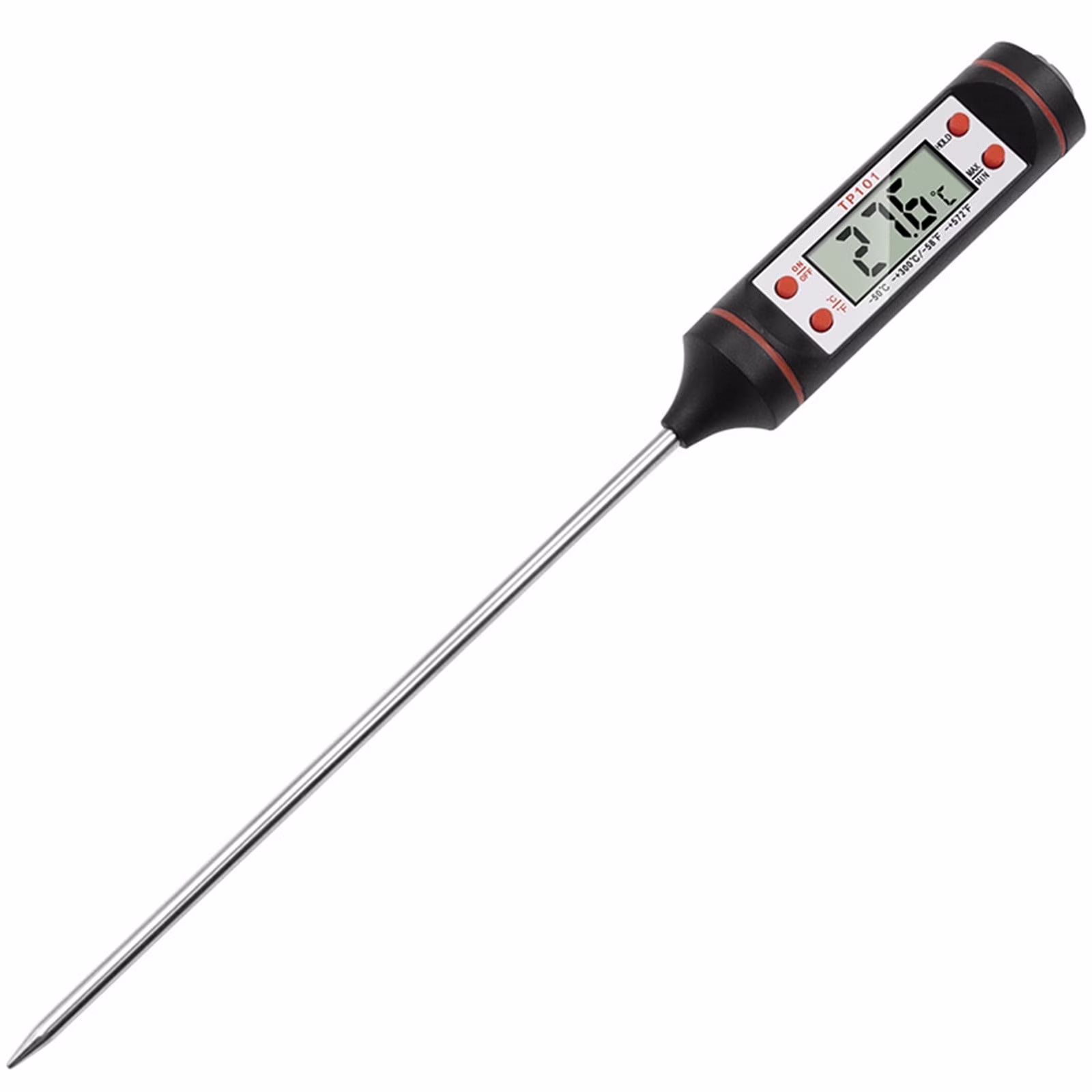 Instant Read Digital Electronic Kitchen Cooking Bbq Grill Food Meat Black