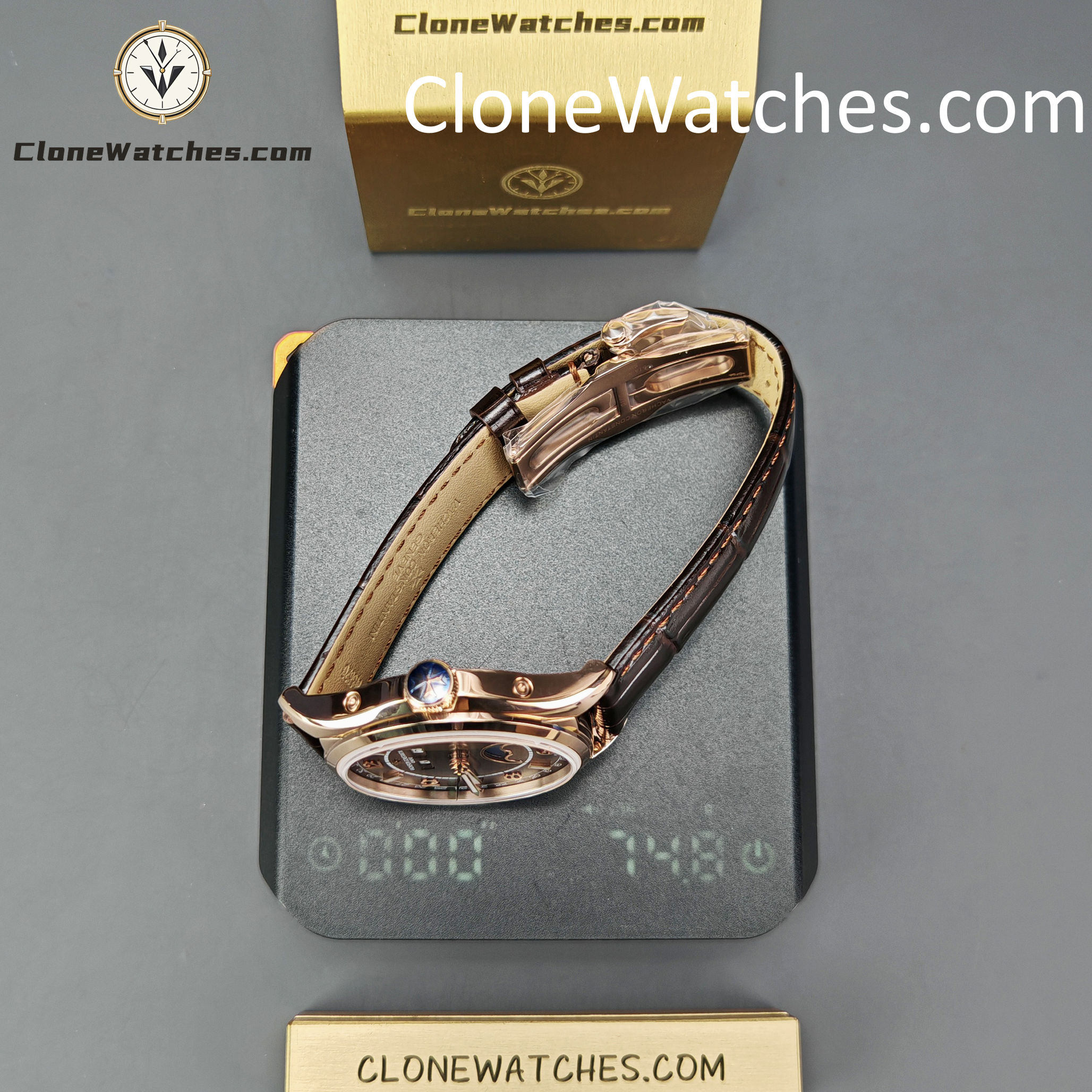 Vacheron Constantin Super Clone Watches 1:1 Fiftysix 4000E/000R-B065 Sepia Brown-Toned Dial