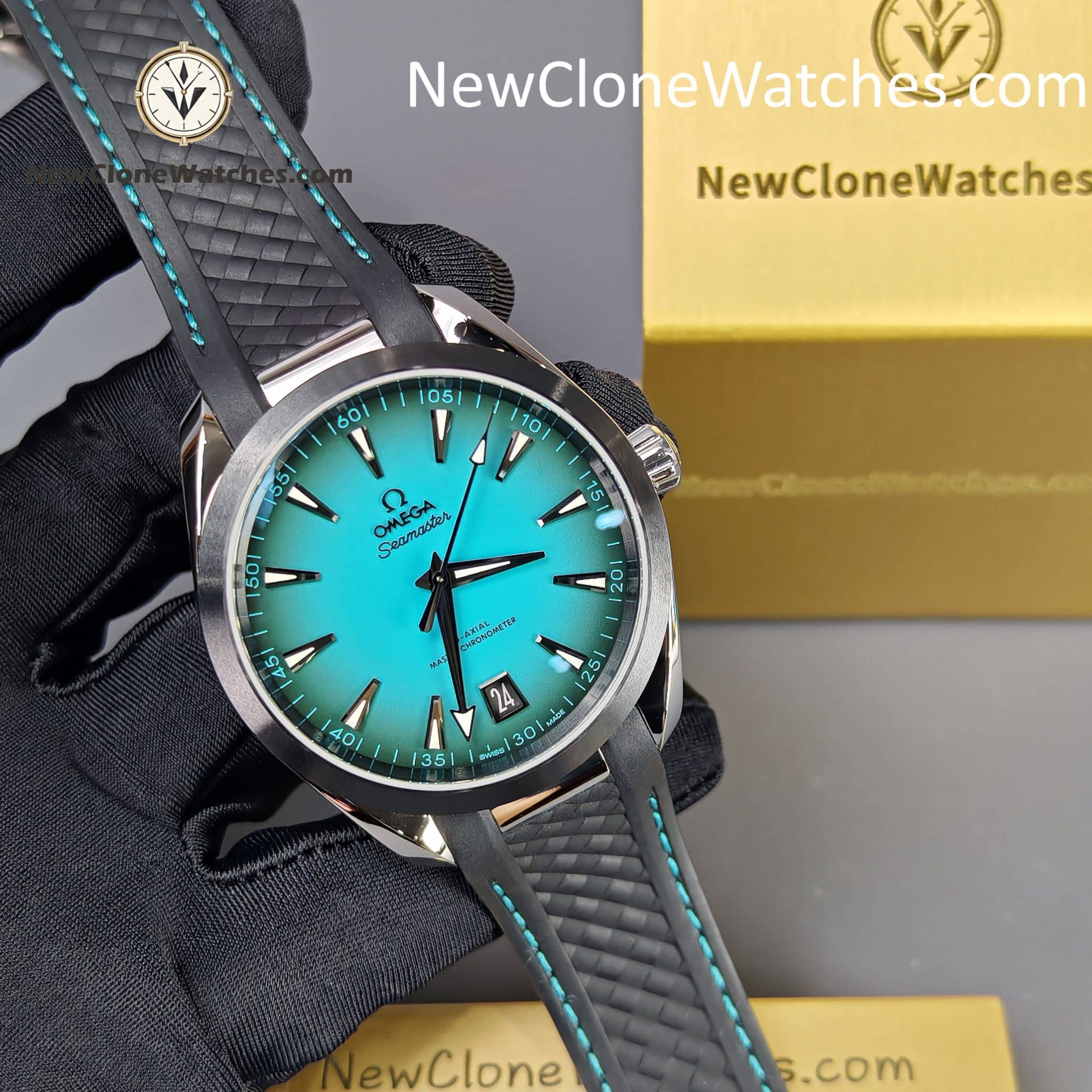 OMEGA Super Clone Watches 1:1 Seamaster Aqua Terra 150M 220.32.41.21.03.001 41 mm Blue Dial