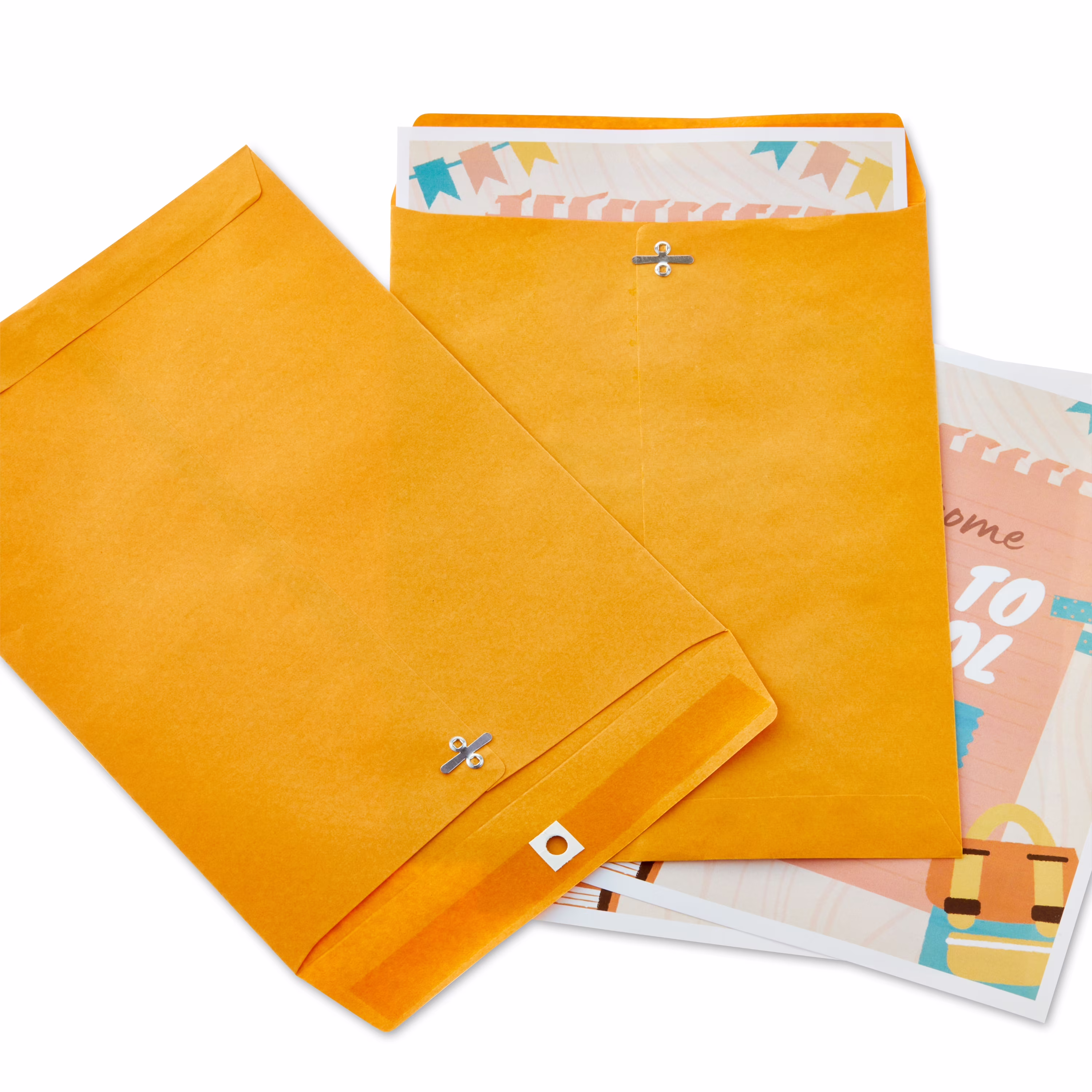 Pen+Gear Kraft Clasp Envelopes, 9 in x 12 in, 6 Count