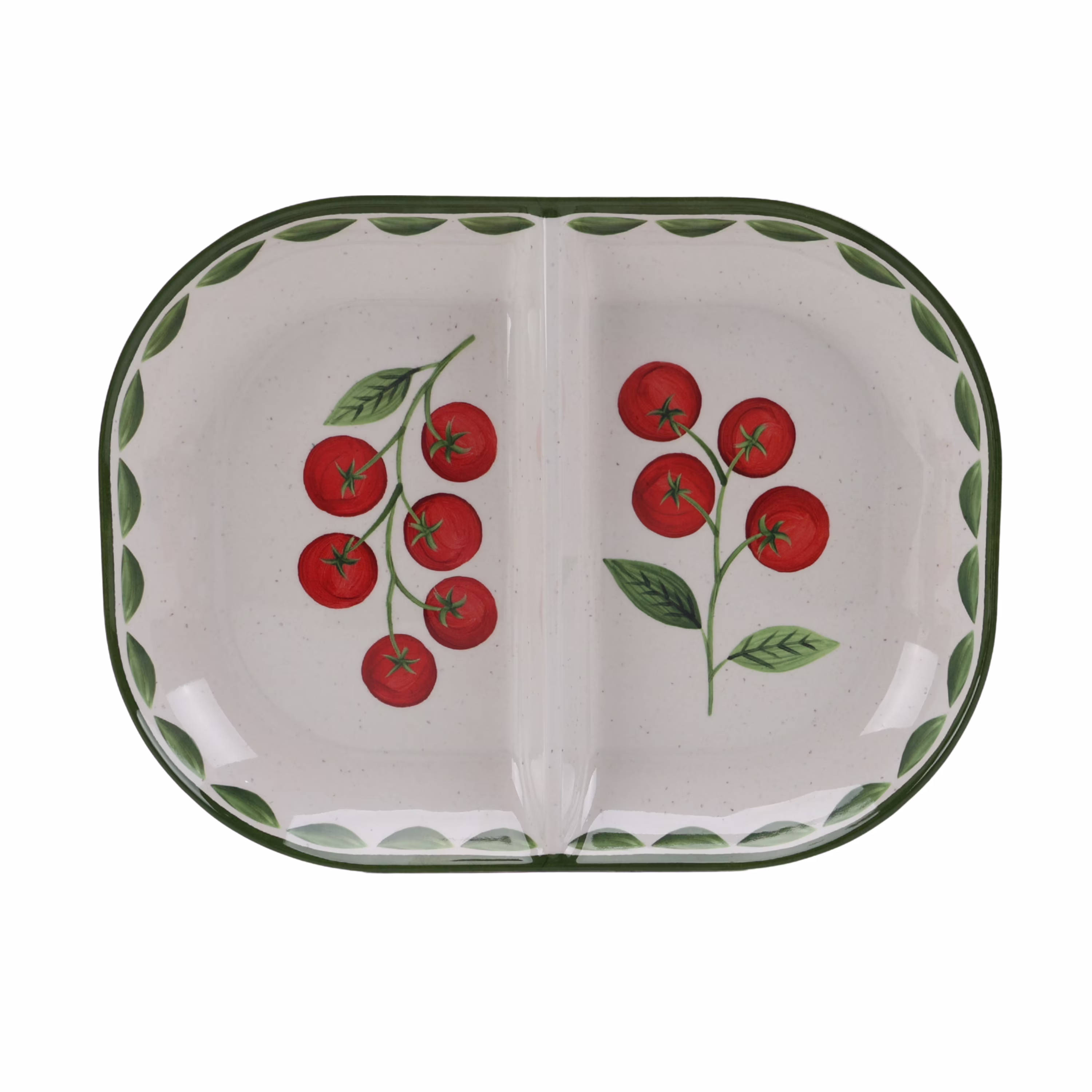 Better Homes & Gardens Divided Serving Tray, Olive Beige, Bamboo Melamine Plastic, Dishwasher Safe, 13.35 in x 10 in