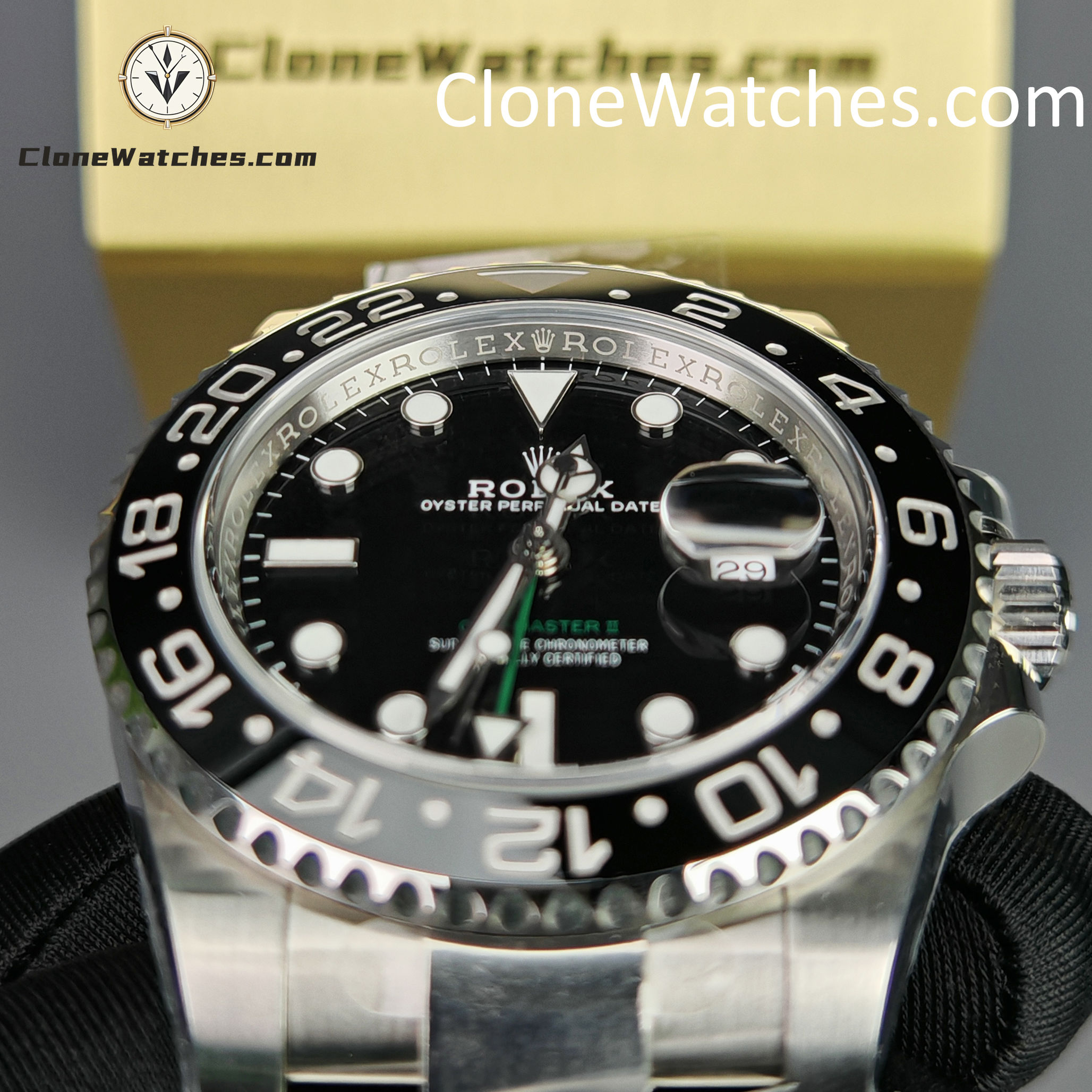 Rolex Super Clone Watches 1:1 GMT Master II 116710LN-0001 Oyster 3186 Movement