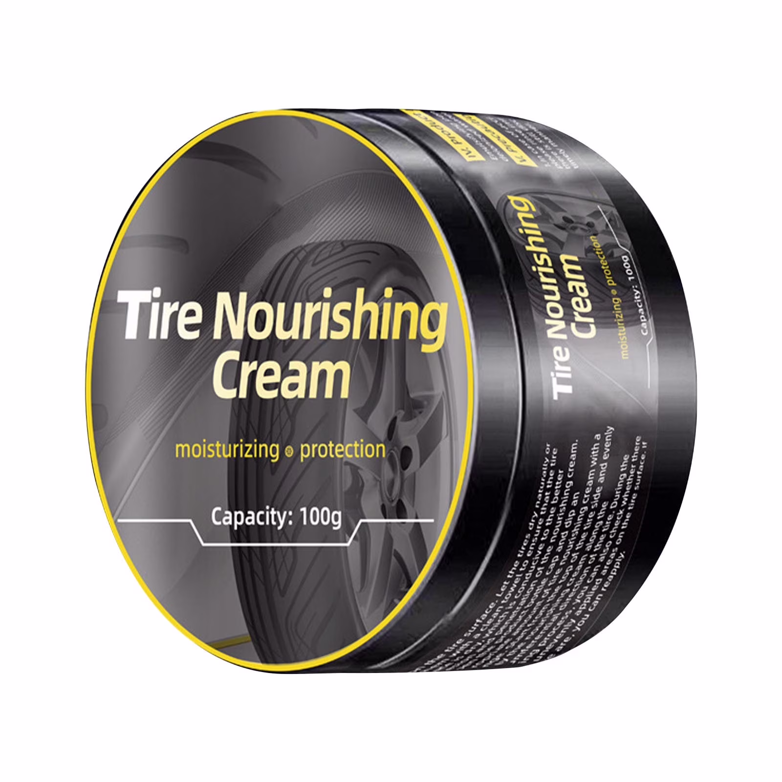 Weloille 1 Pc Tire Nourishing Cream, Anti-Fouling UV Resistant Tire Care Agent, Anti-Aging Long-Lasting Shine Coating, High Protection Gloss Gel for Cars, Trucks, SUVs, Motorcycle Maintenance