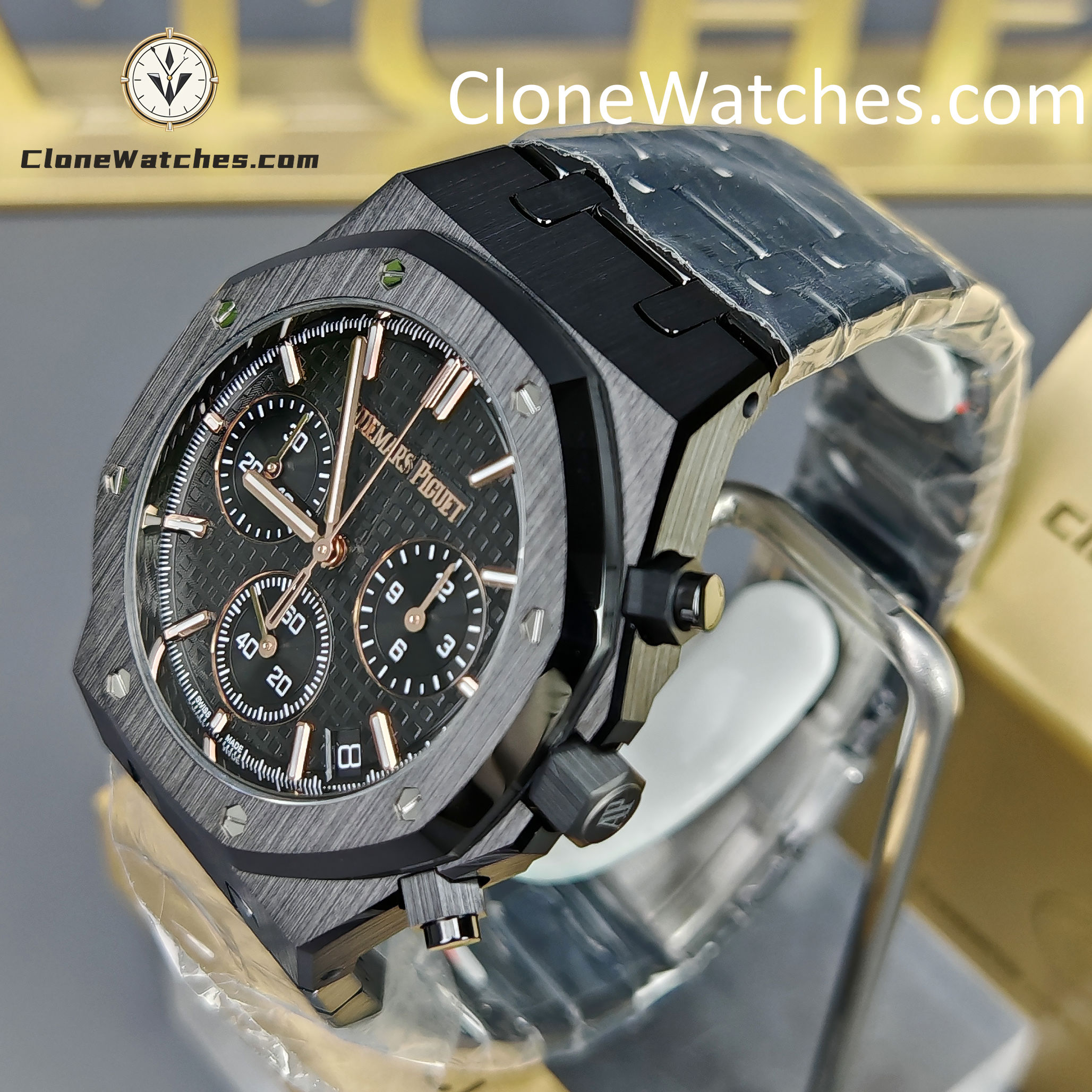 Audemars Piguet Super Clone Watches 1:1 Royal Oak All Black Dial 26240 Selfwinding Chronograph