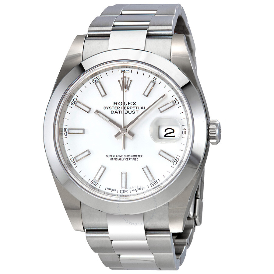 Rolex Oyster Perpetual Datejust White Dial Automatic Men s Watch 126300WSO（Lifetime free warranty+90-days replacement service & Refund!.）