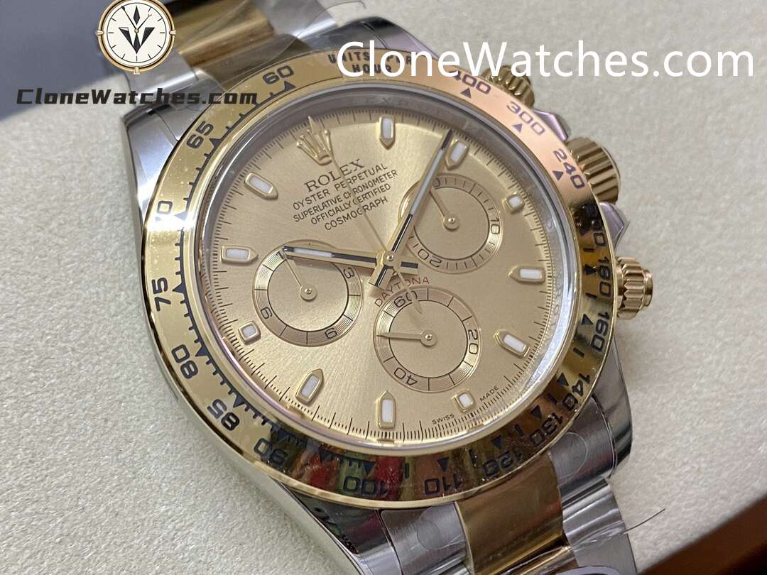 Rolex Super Clone Watches 1:1 Daytona Gold Dial M116503 – 0003 4130 Movement