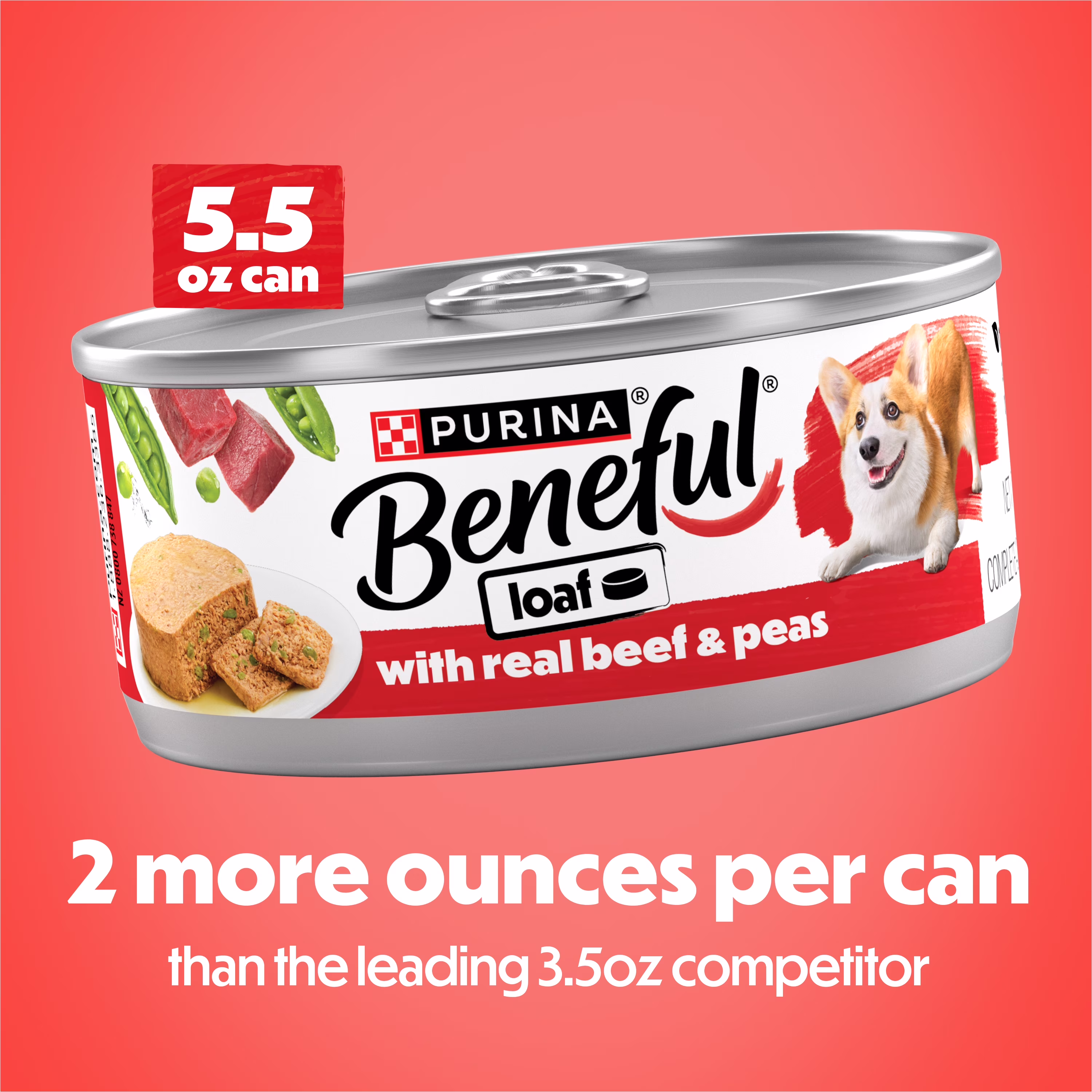 Beneful Mainline Beef & Peas loaf 5.5oz