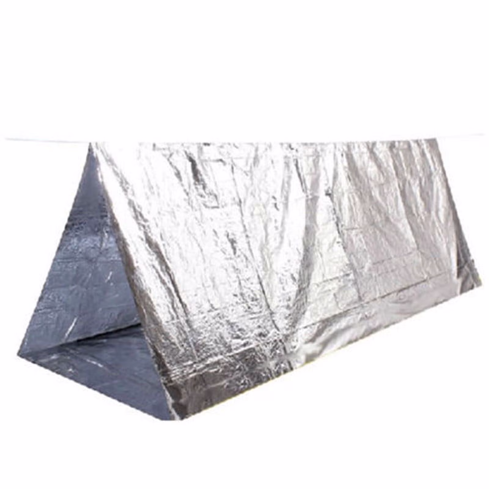 Camping & Hiking Shelter for Two Persons Emergency Portable Tent Outdoor Tent for Quick Setup All-Weather Shelter for Camping and Hiking, Silver
